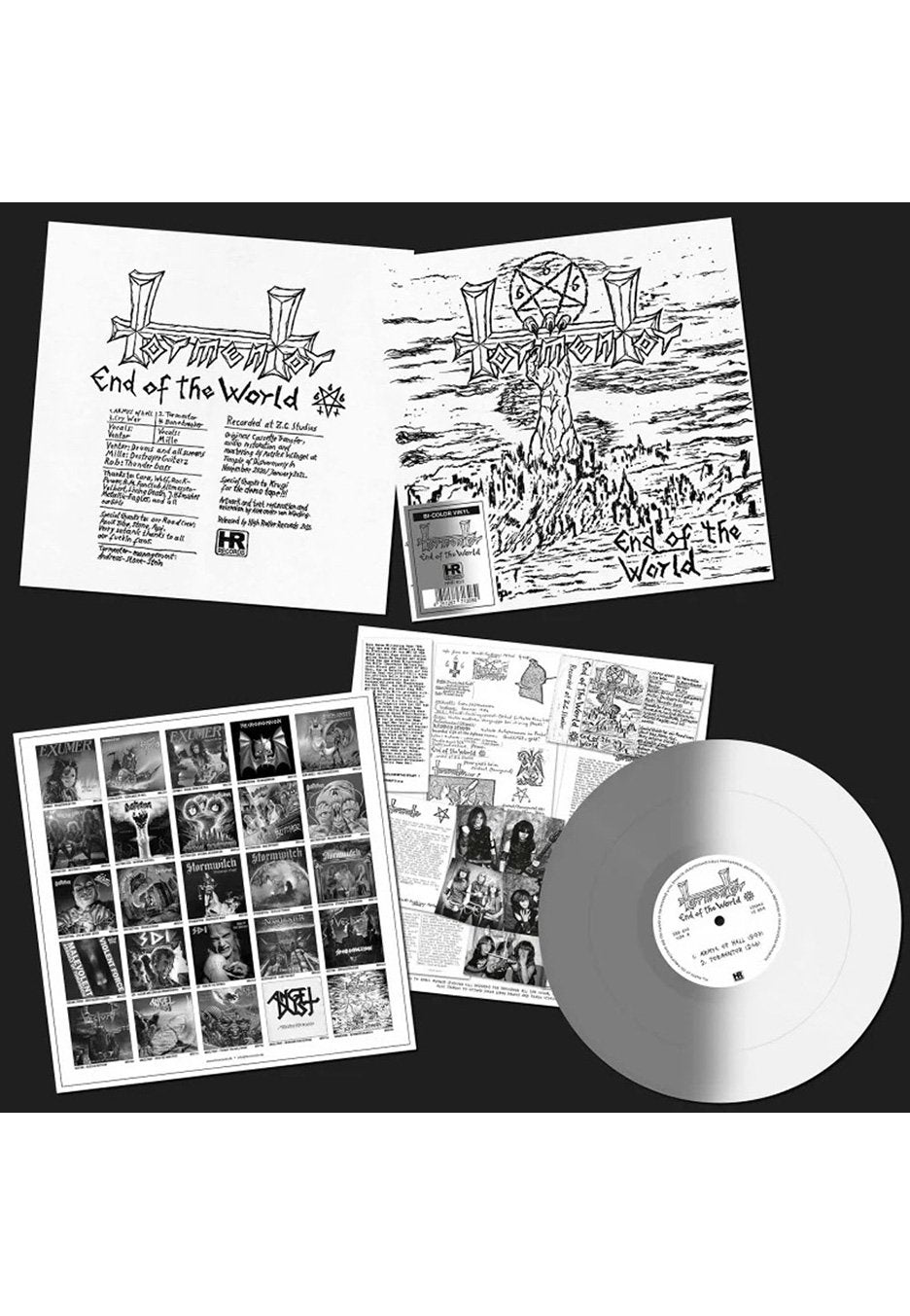 Tormentor - End Of The World Demo '84 White/Grey - Colored Mini Vinyl