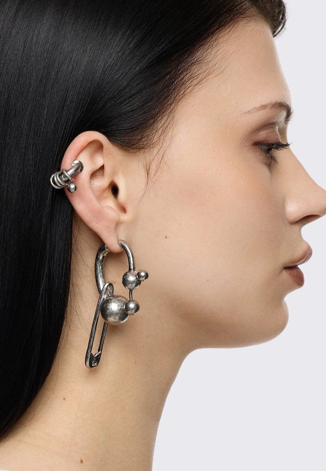 Minga London - Trance Set Silver - Earrings | Neutral-Image