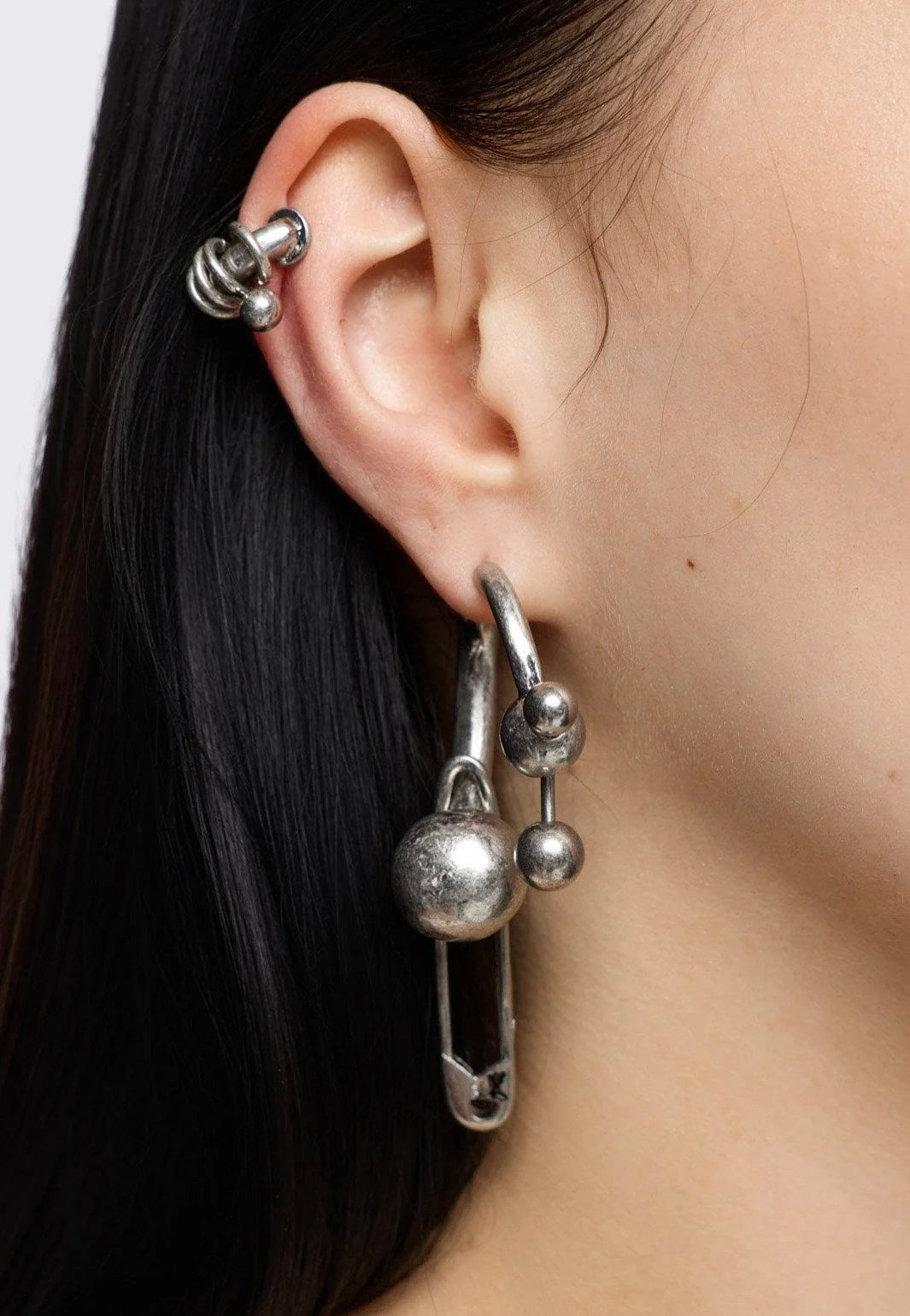 Minga London - Trance Set Silver - Earrings | Neutral-Image