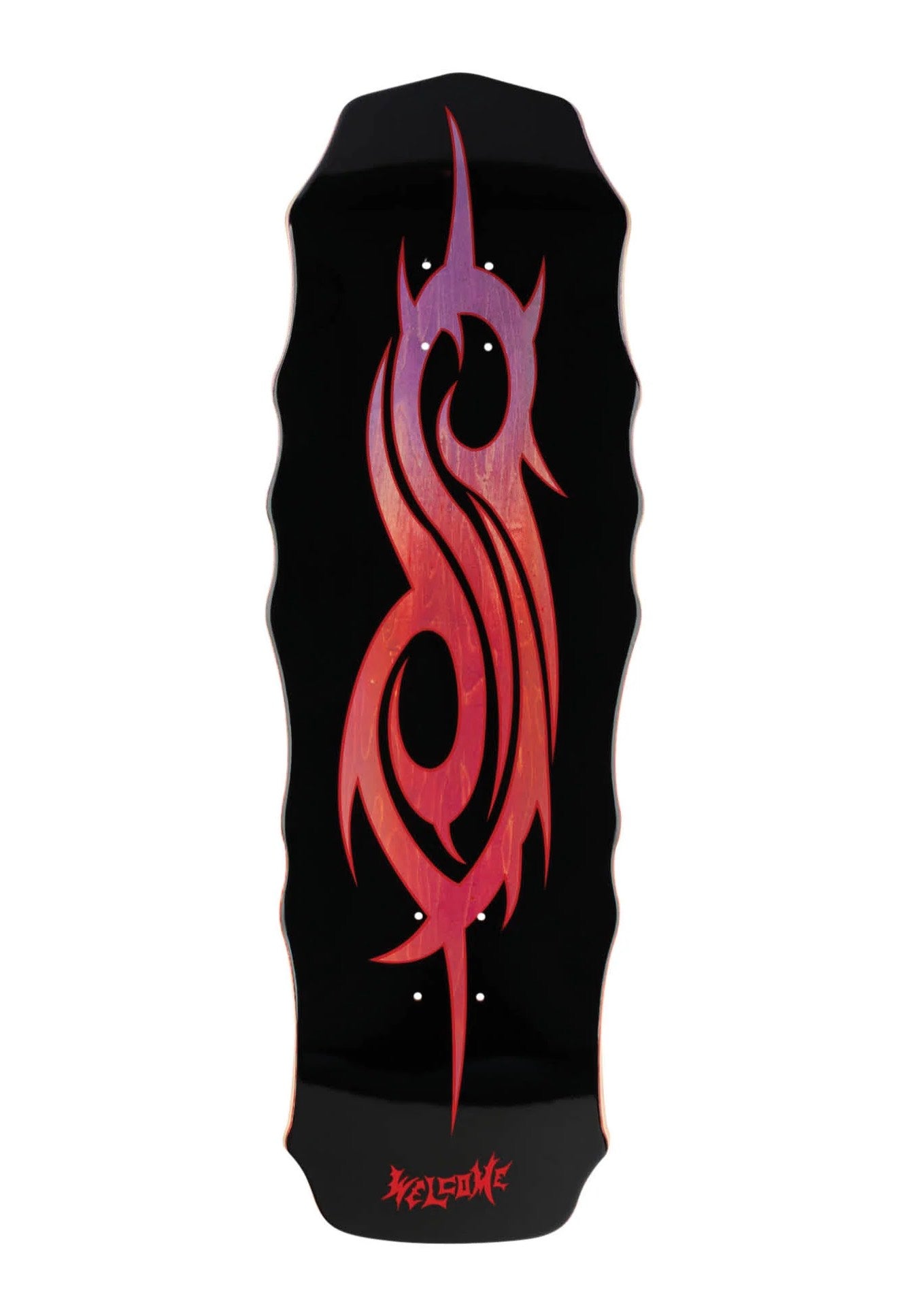 Welcome x Slipknot - Tribal S on Widow 10" Purple/Red Stain - Skate Deck | Neutral-Image
