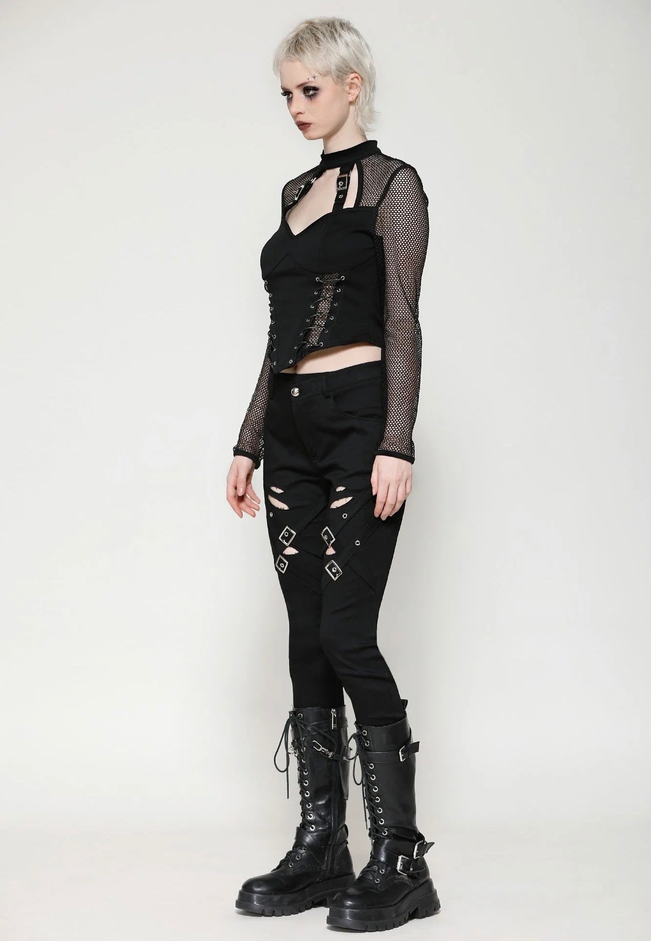 Dark In Love - Punk Dark Studded - Longsleeve | Women-Image