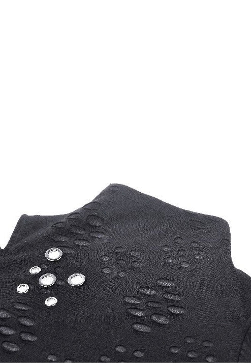Dark In Love - Punk Back Cutout Star Shaped Distressed - Longsleeve | Women-Image