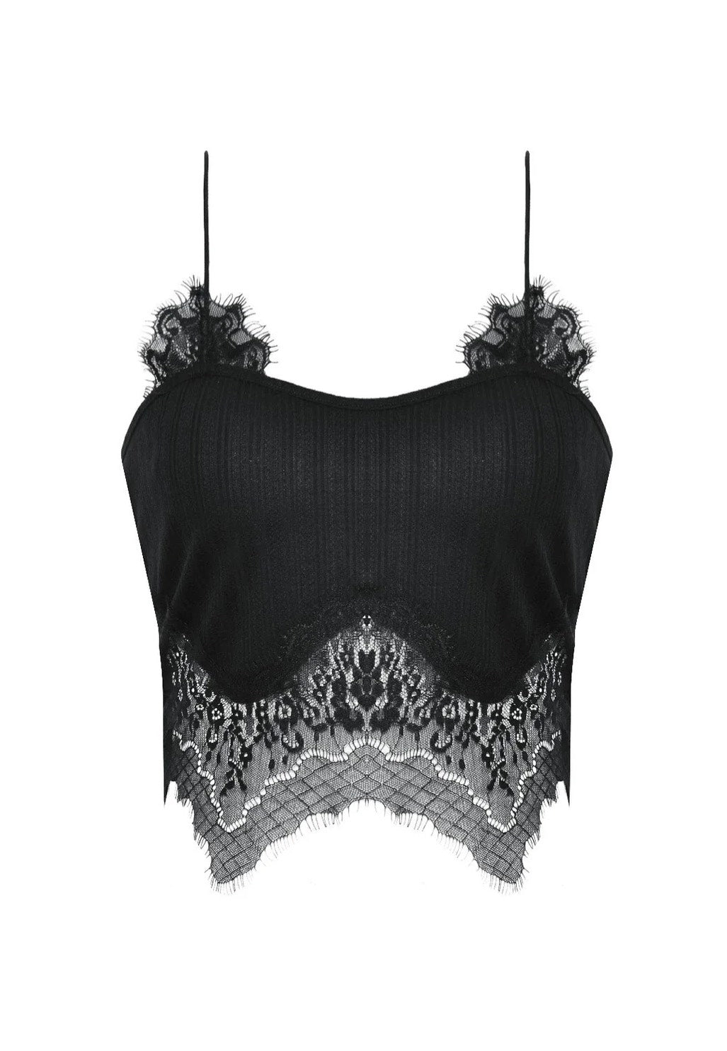 Dark In Love - Gothic Black Sexy Camisole - Top | Women-Image