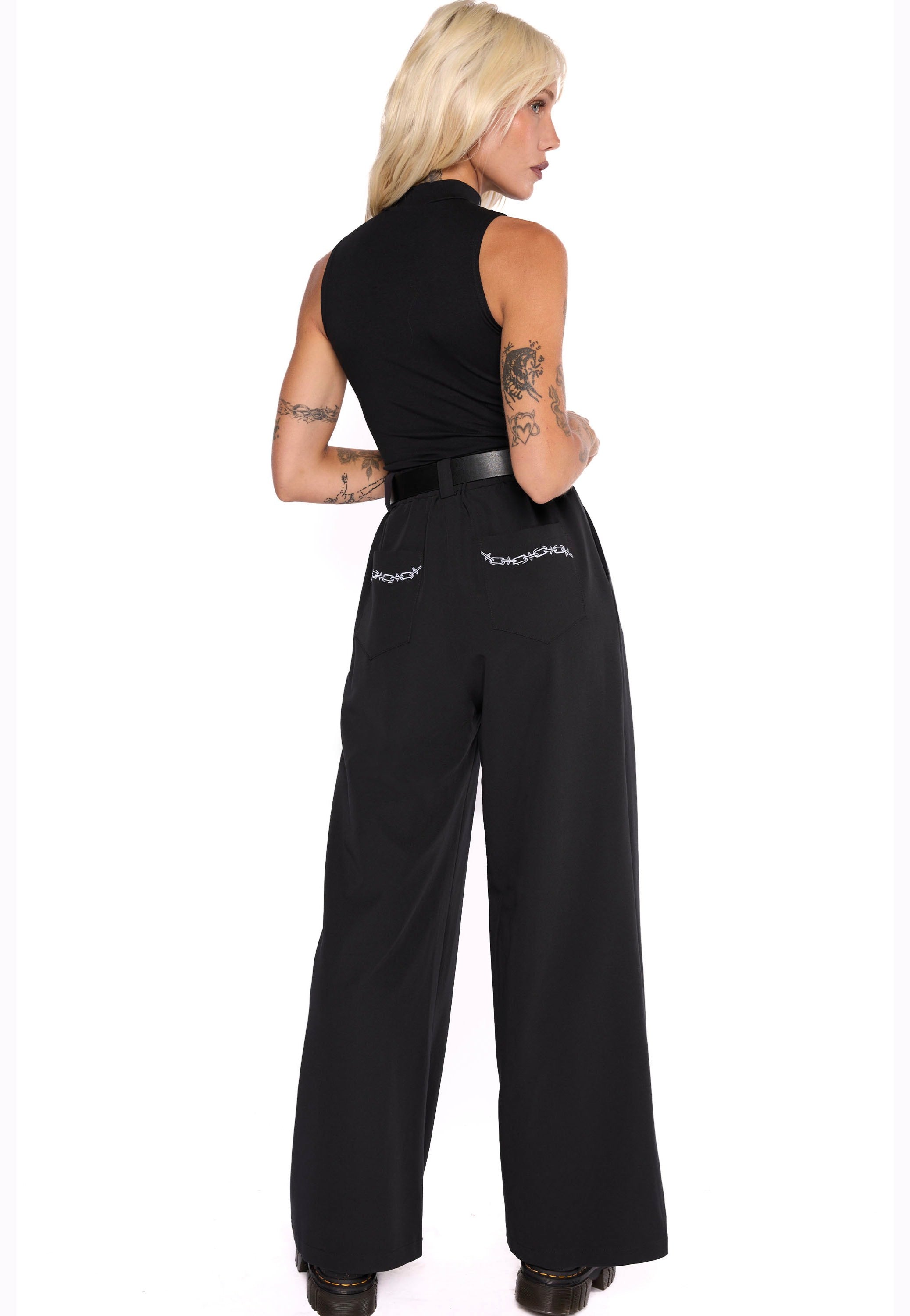 Mary Wyatt - Unchained Wide Leg O-Ring - Pants | Nuclear Blast