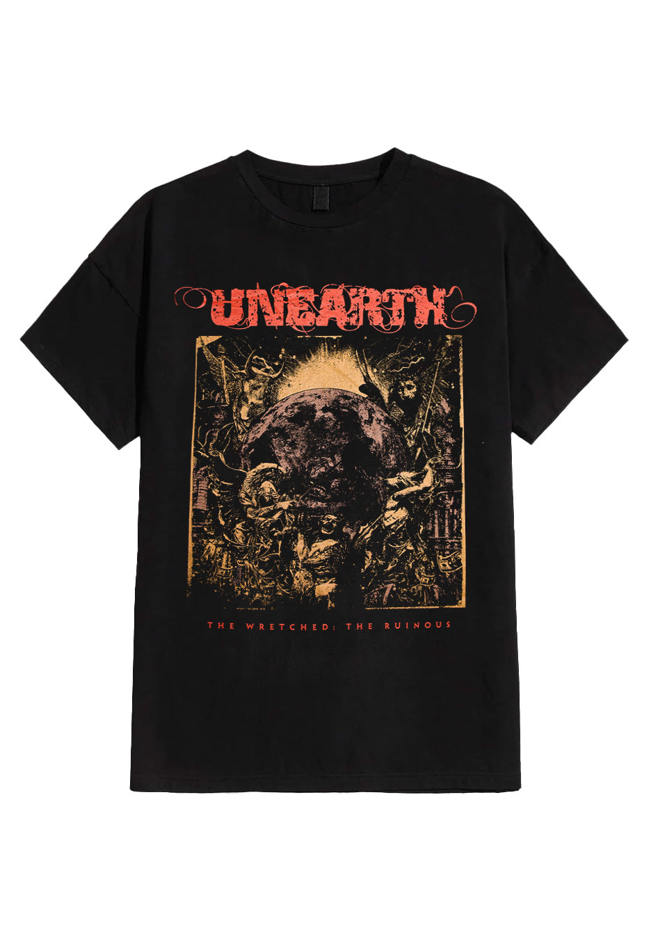 Unearth - The Wretched The Ruinous Album Cover - T-Shirt