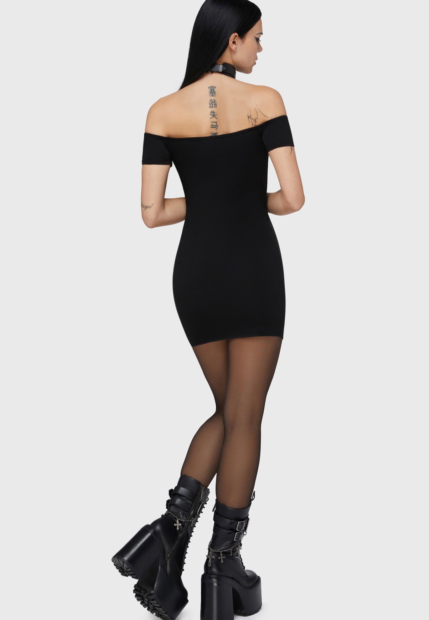 Killstar x Motionless In White - Up From Hell Bardot Black - Dress | Nuclear Blast Killstar x Motionless In White - Up From Hell Bardot Black - Dress | Nuclear Blast
