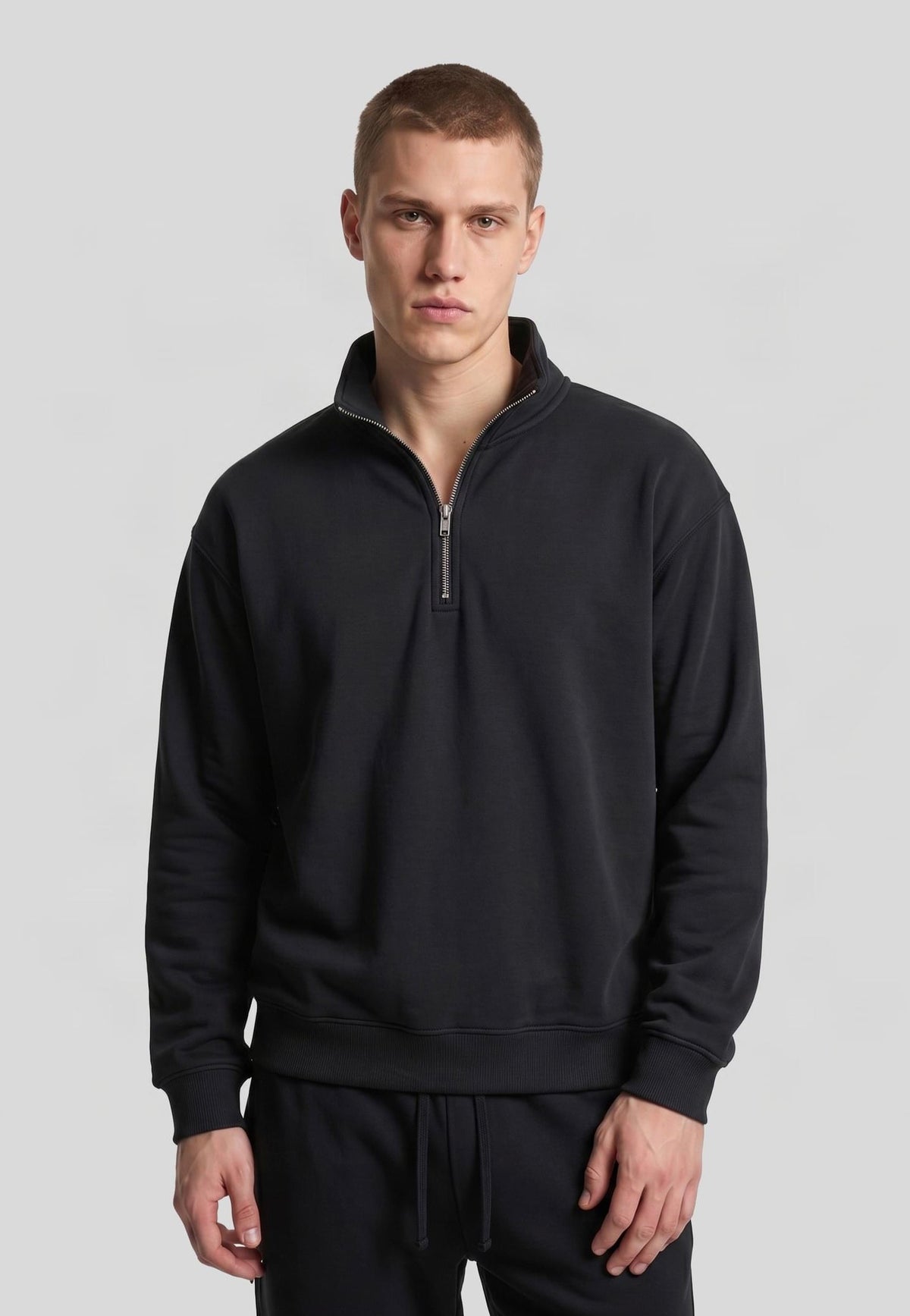 Urban Classics Fluffy Loose Fit Black Troyer