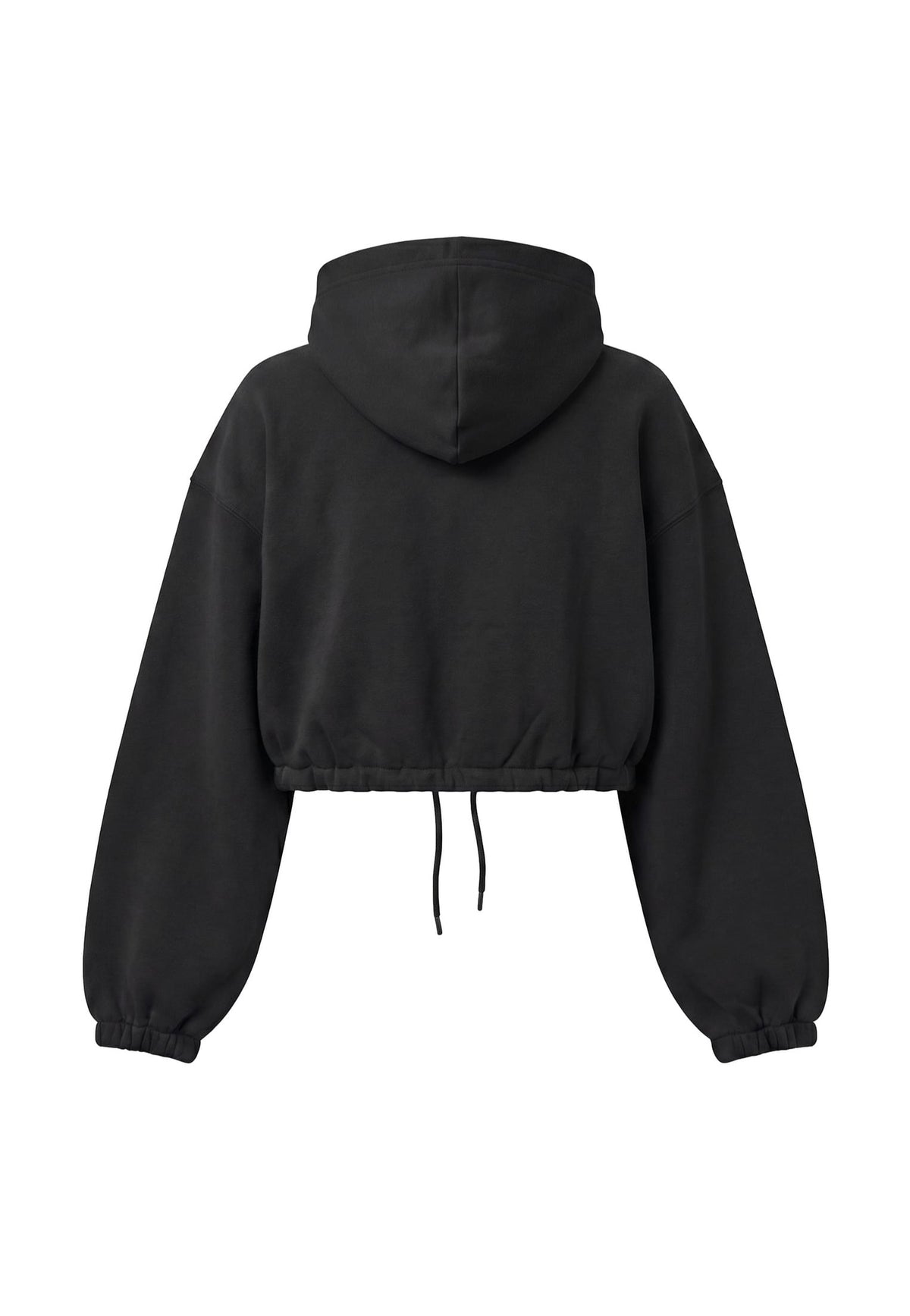 Urban Classics Ladies Fluffy Cropped Black Zipper