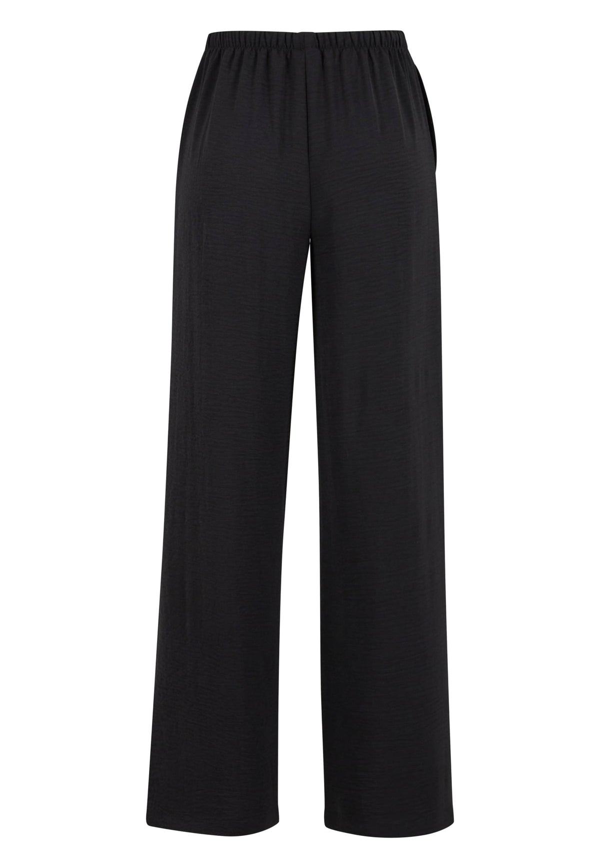 Urban Classics Ladies Structured Wideleg Black Pantalones