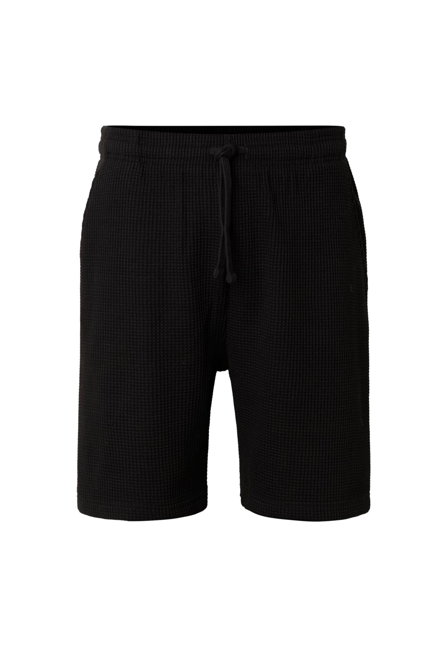 Urban Classics - Thermal Waffle Black - Shorts | Men-Image
