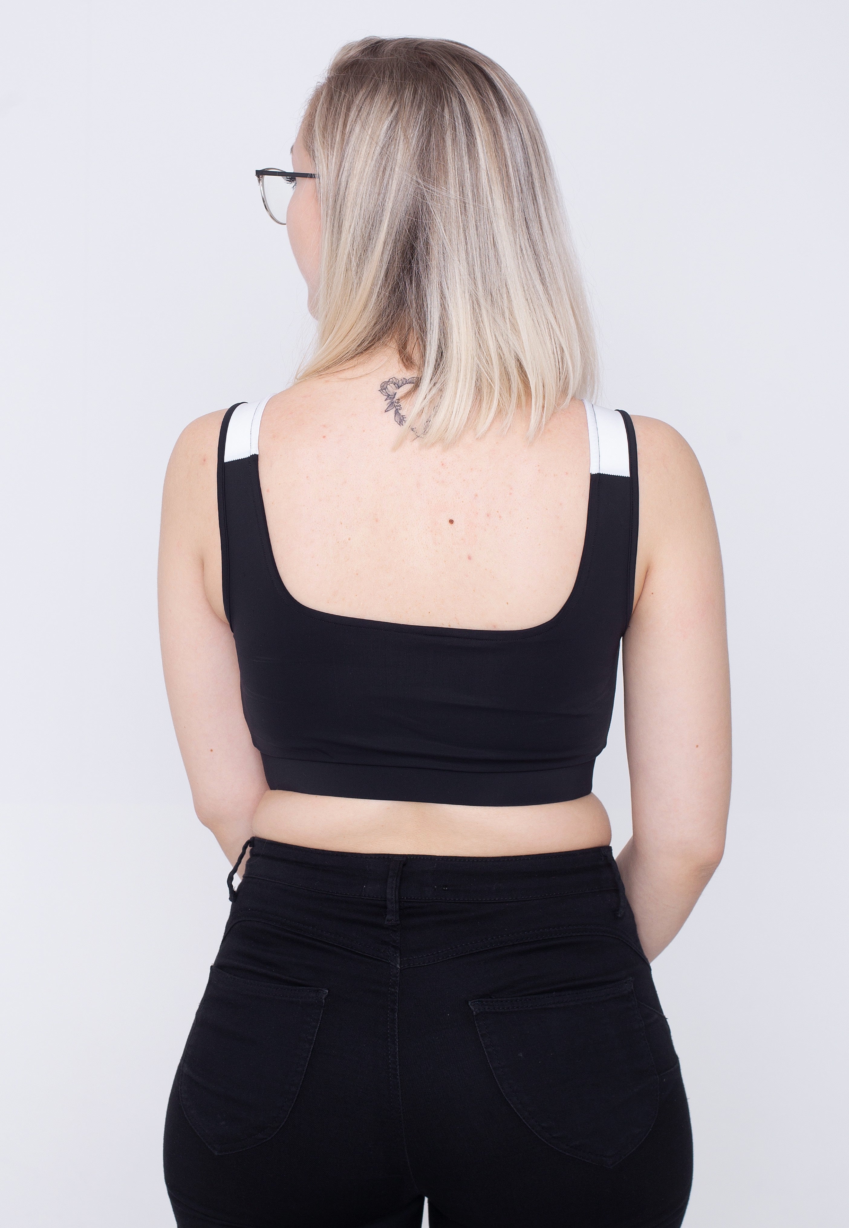 Urban Classics - Ladies Color Block Black/White - Bra | Women-Image