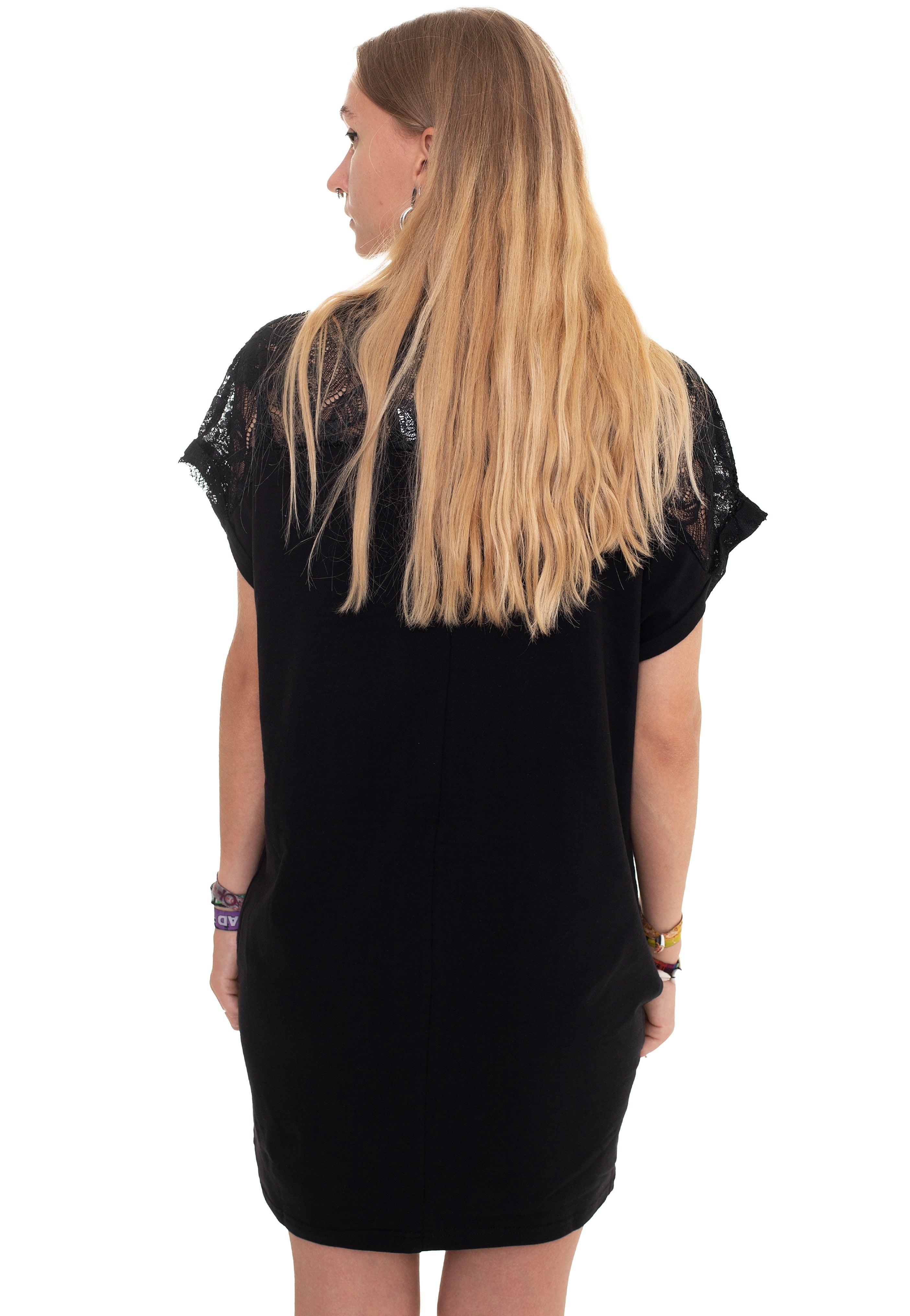 Urban Classics - Ladies Lace Tee Black - Dress | Women-Image
