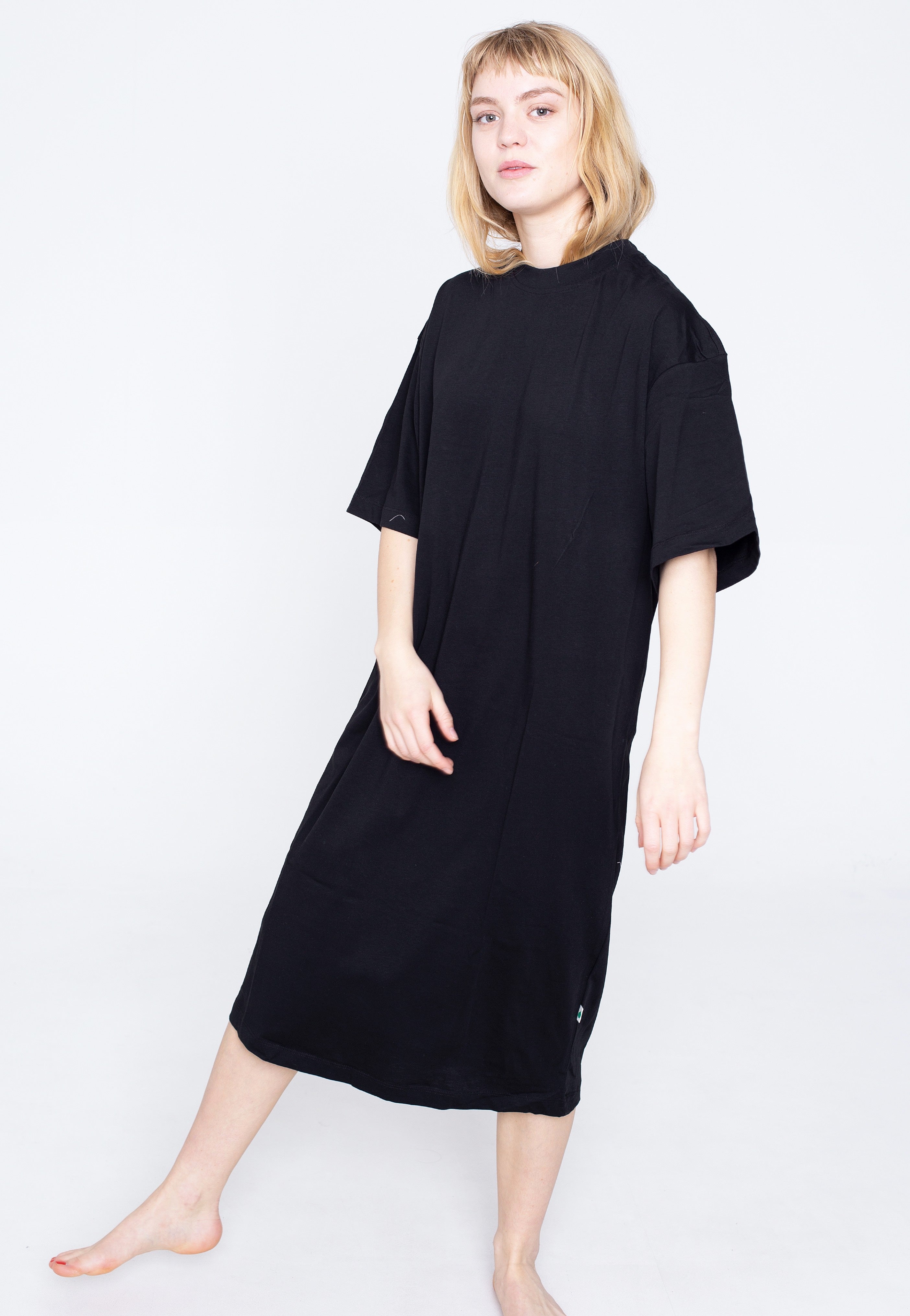 Urban Classics - Ladies Organic Long Oversized Black - Dress