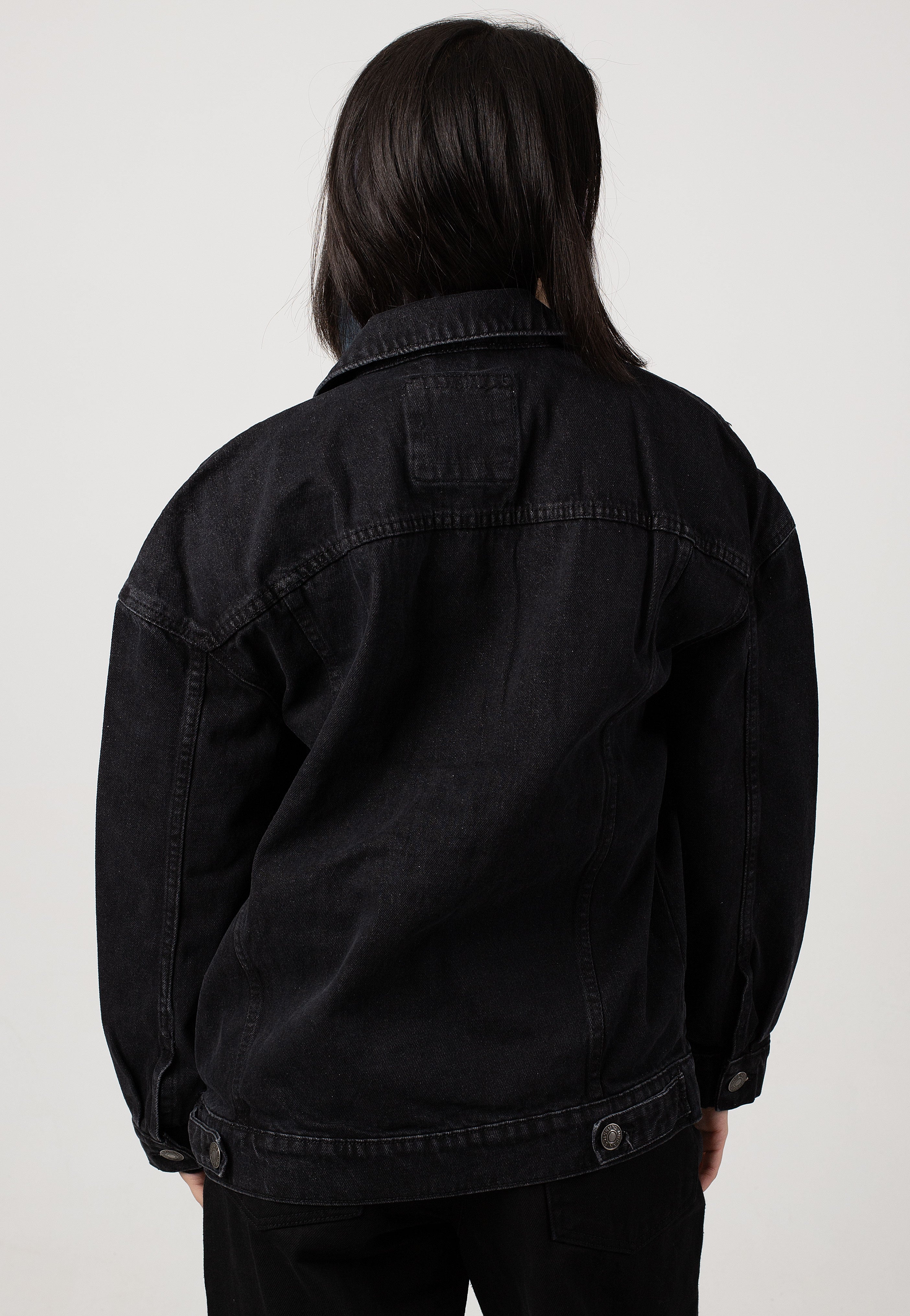 Urban Classics - Ladies Oversized 90‘s Denim Black Washed - Jeans Jacket