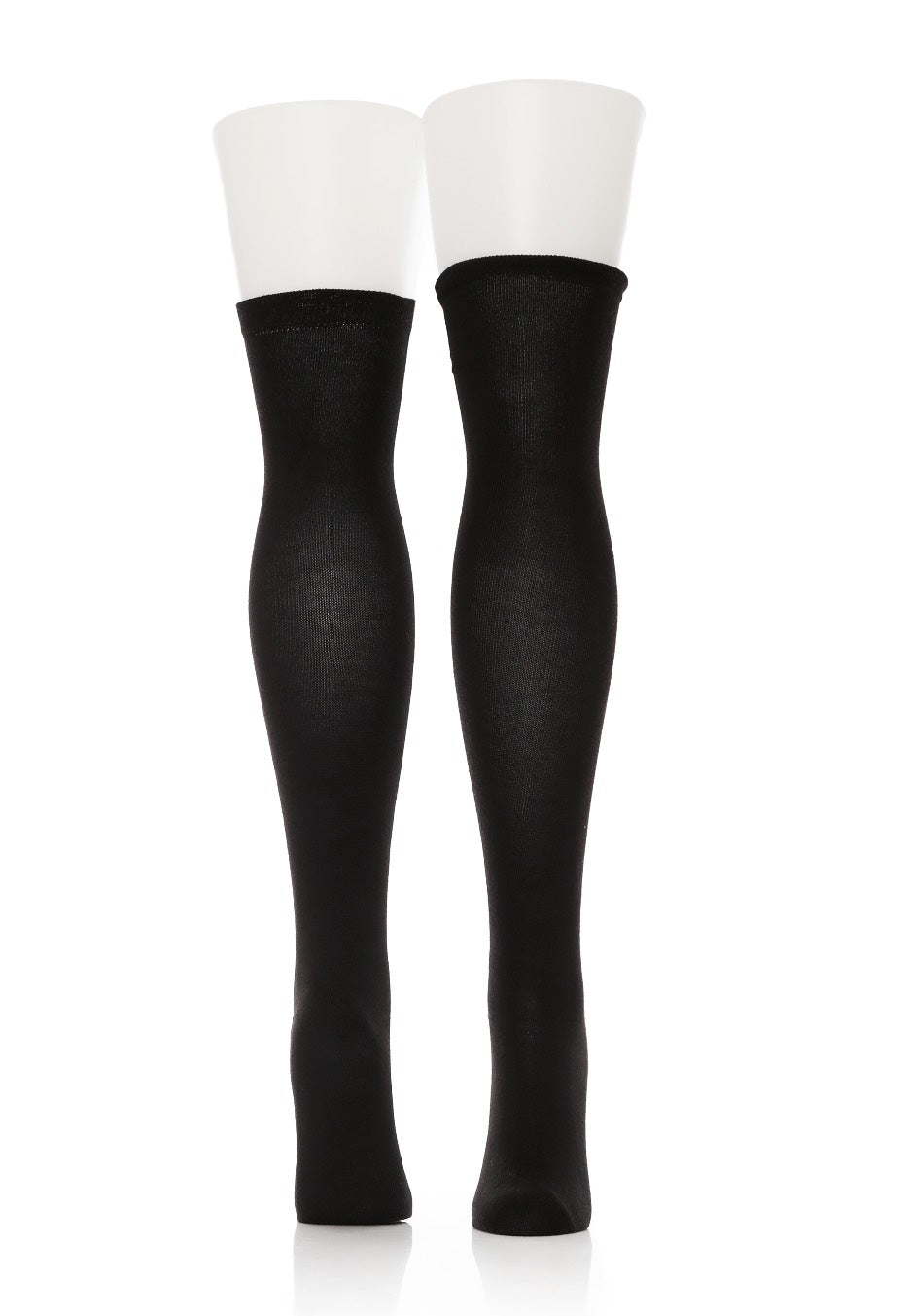 Urban Classics - Overknee 2-Pack Black/Black & Black/Grey - Socks | Women-Image