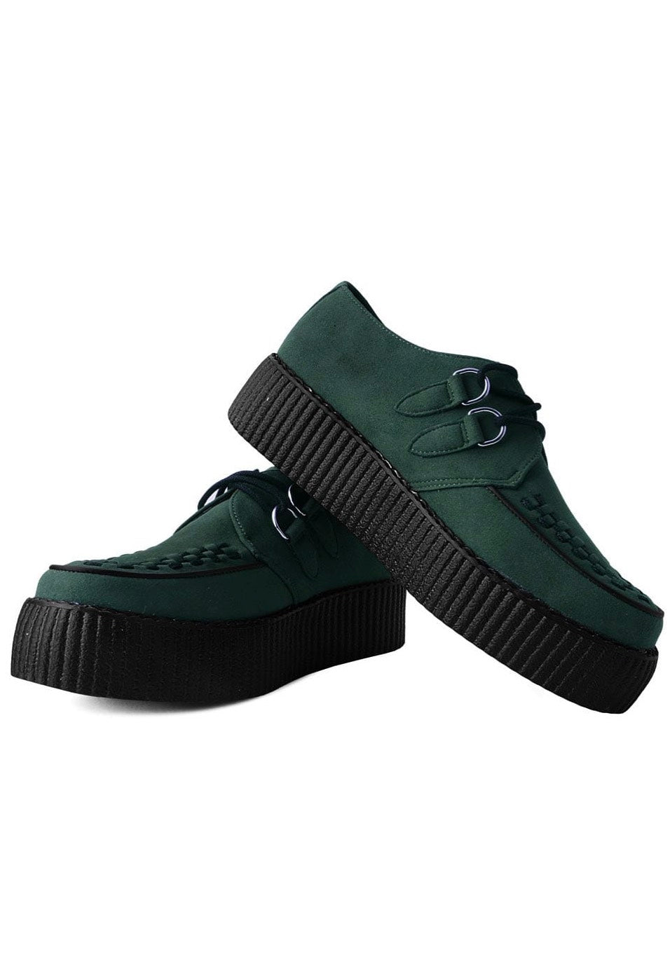 T.U.K. - Viva High Creeper Dark Cedar Vegan Suede - Girl Shoes