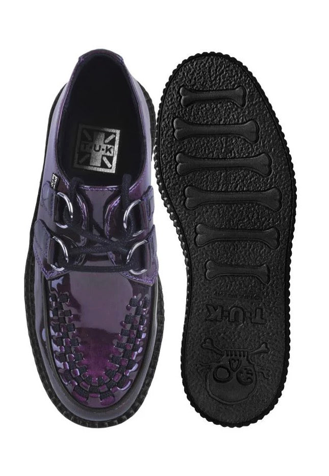 T.U.K. - Viva High Purple Metallic - Girl Shoes | Nuclear Blast