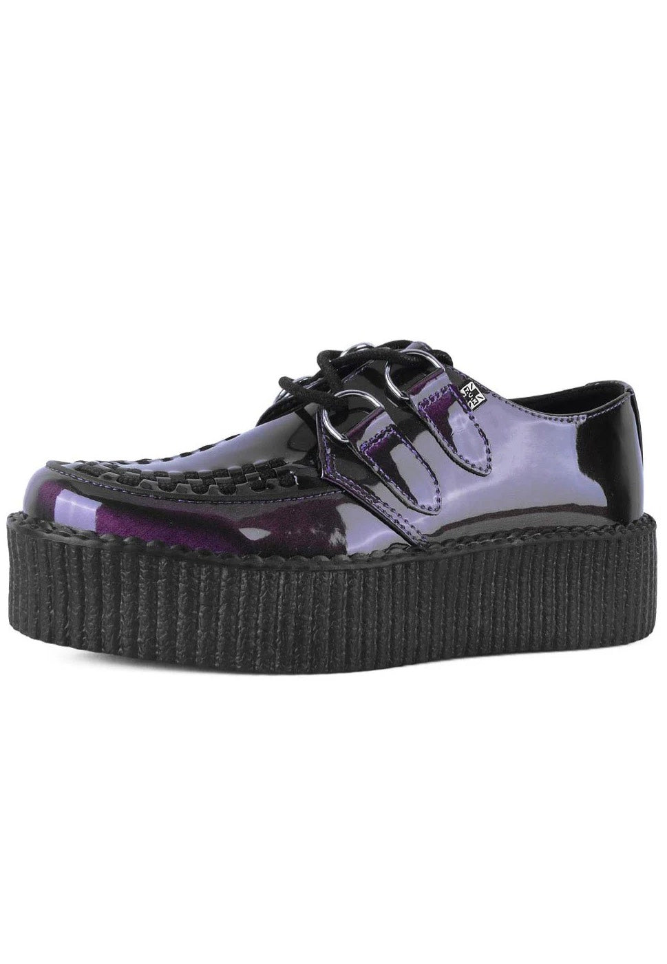 T.U.K. - Viva High Purple Metallic - Girl Shoes | Nuclear Blast