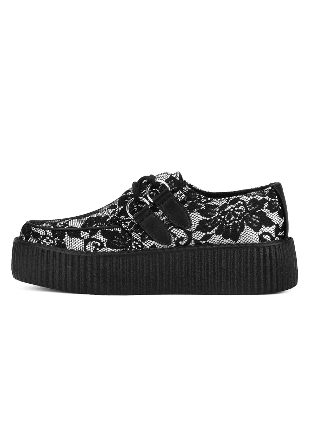 T.U.K. - Viva High Black/White Lace - Shoes | Men-Image