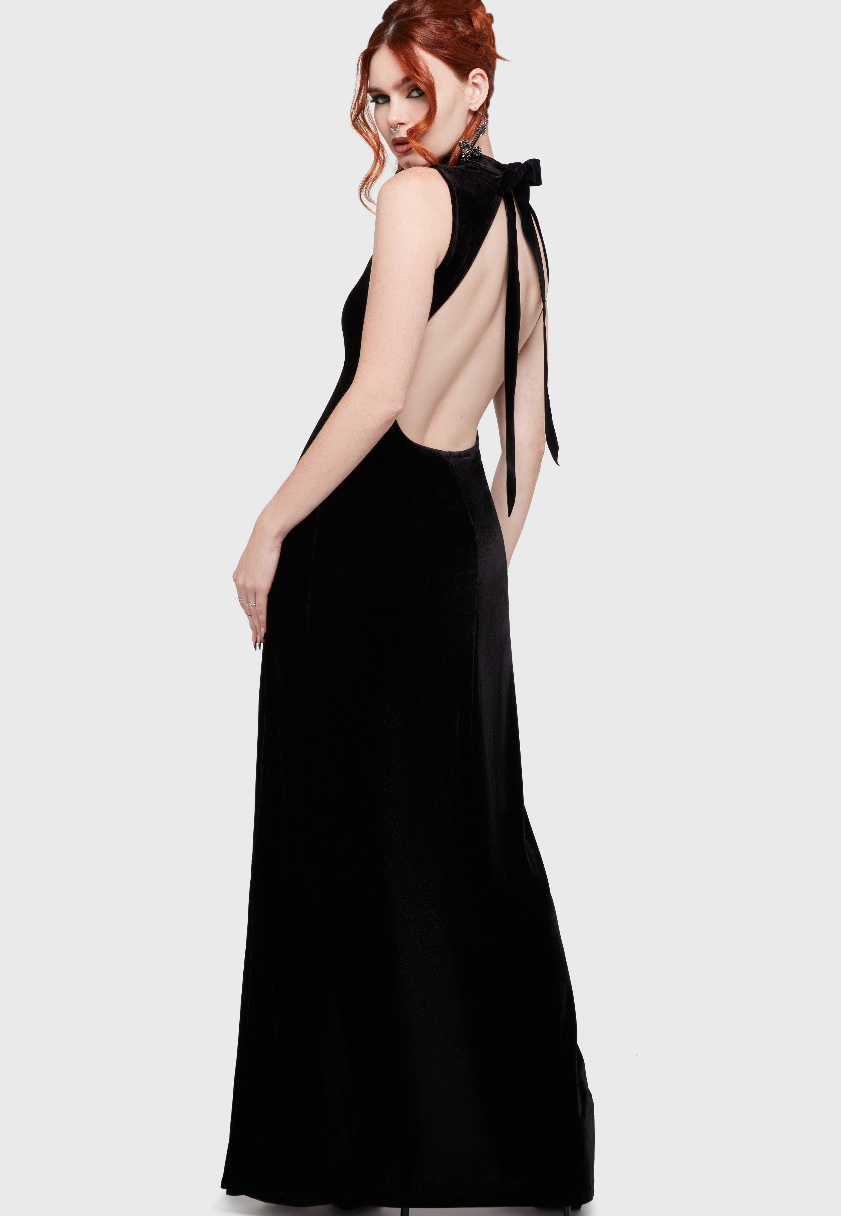 Killstar - Vamp Whisper Maxi Black - Dress | Women-Image