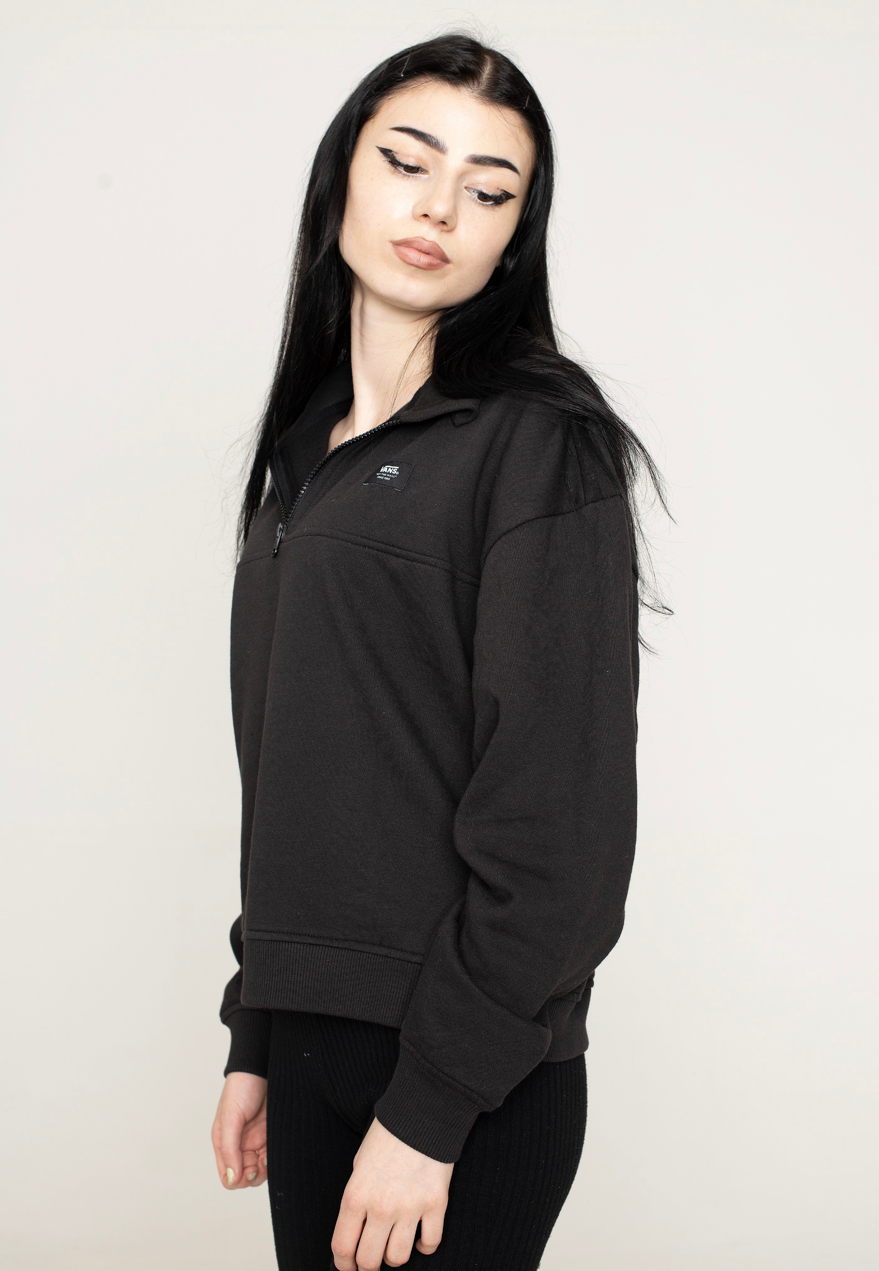 Vans - Leighton Mock Neck Fleece Black - Sweater | Nuclear Blast