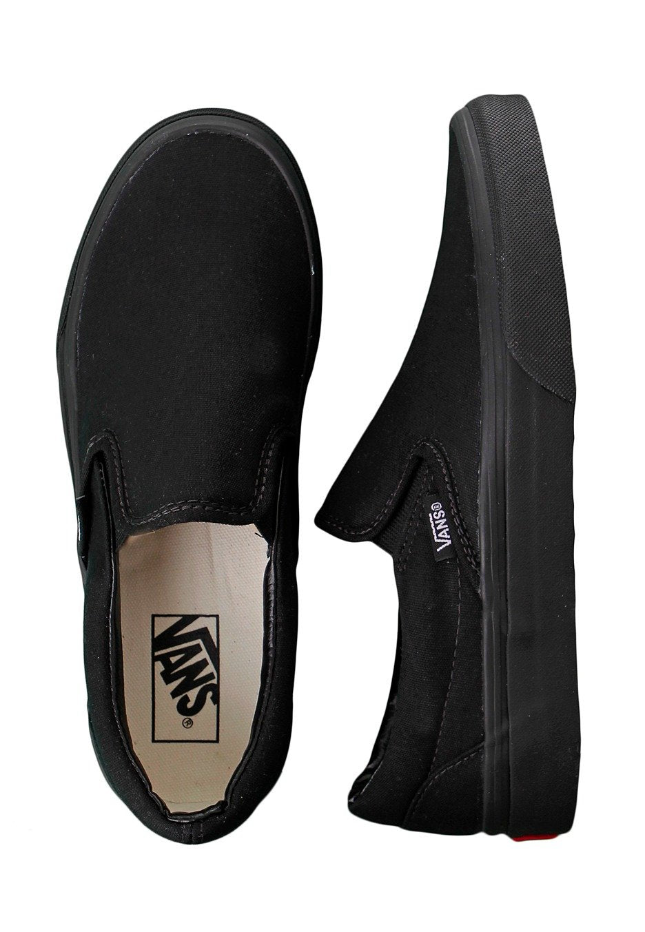 Vans - Classic Slip-On Black/Black - Girl Shoes