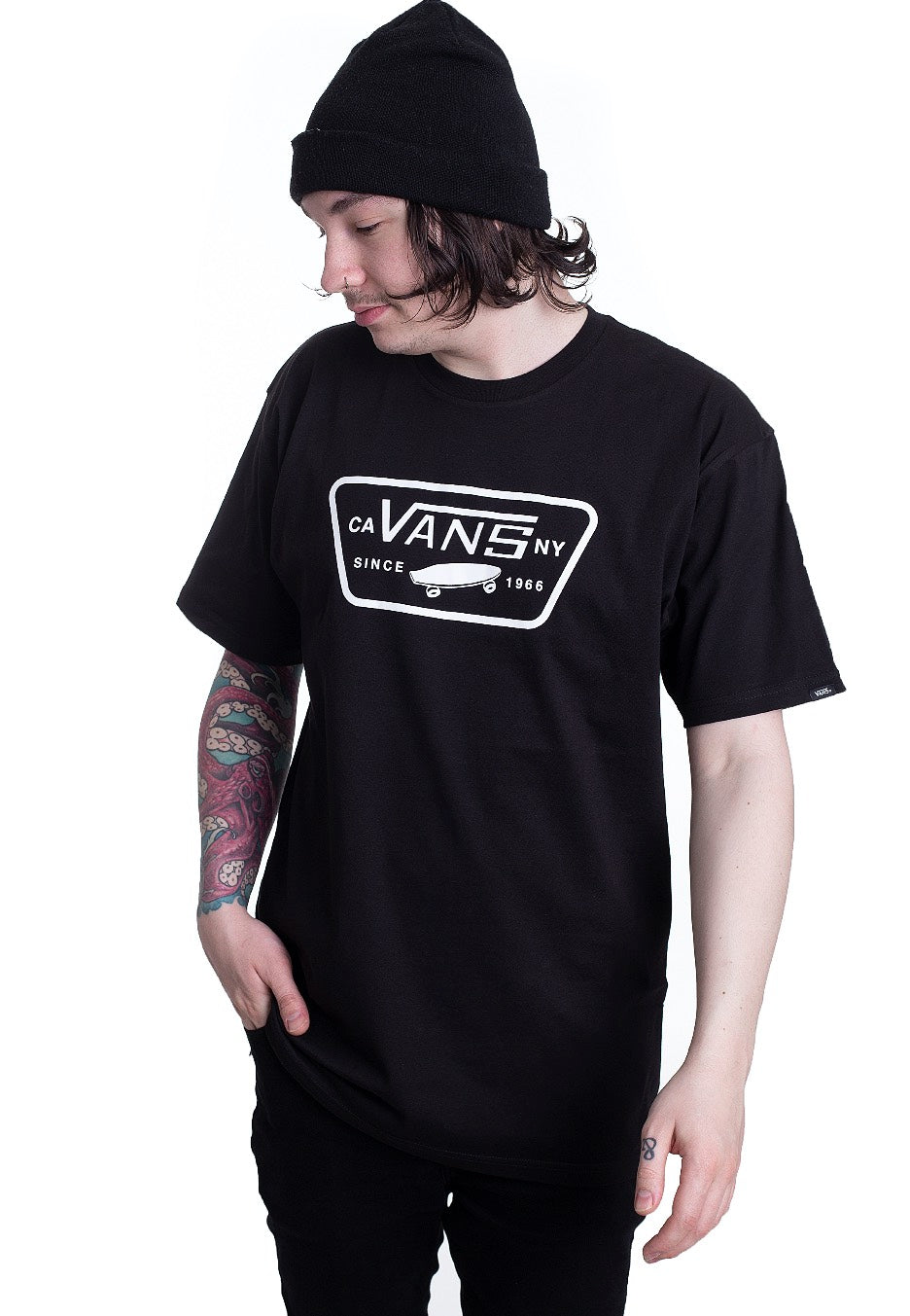 Vans - Full Patch Black/White - T-Shirt | Men-Image