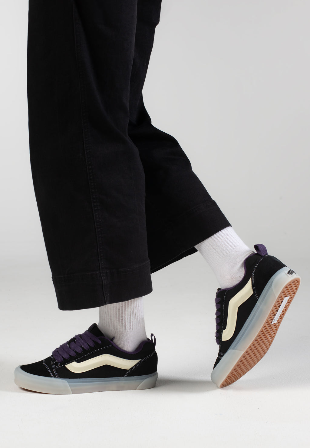 VANS Knu Skool GLOW IN THE DARK Men\'s Size 7.5 Black Purple  VN000D6CB5P1 Vans Knu-Skool Glow - Black Purple for sale | eBay main image 4