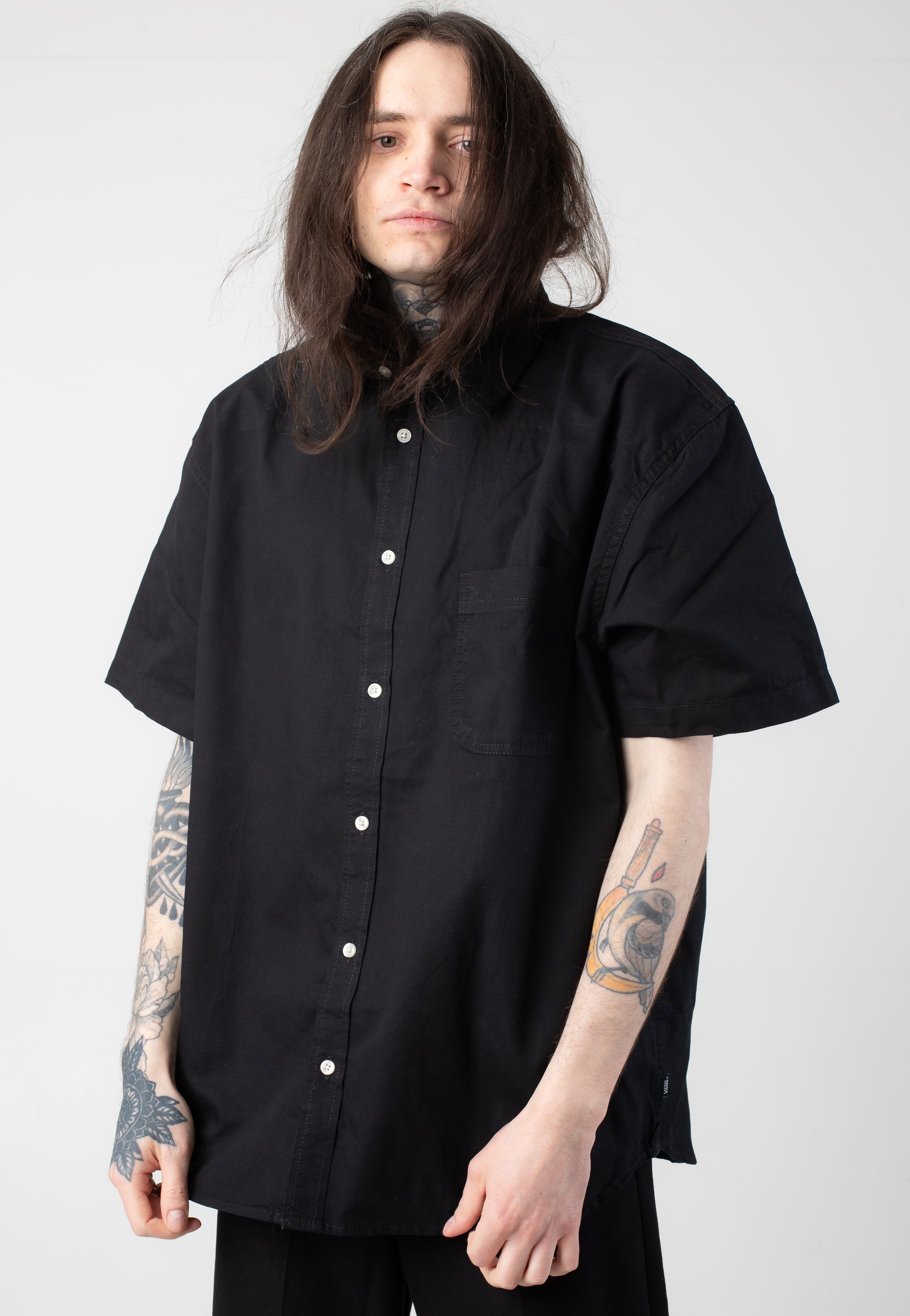 ポロスポーツ 90s S/S work shirt M black 90s POLO SPORT Logo S/S Tee 黒 M ポロスポーツ 半袖 Tシャツ