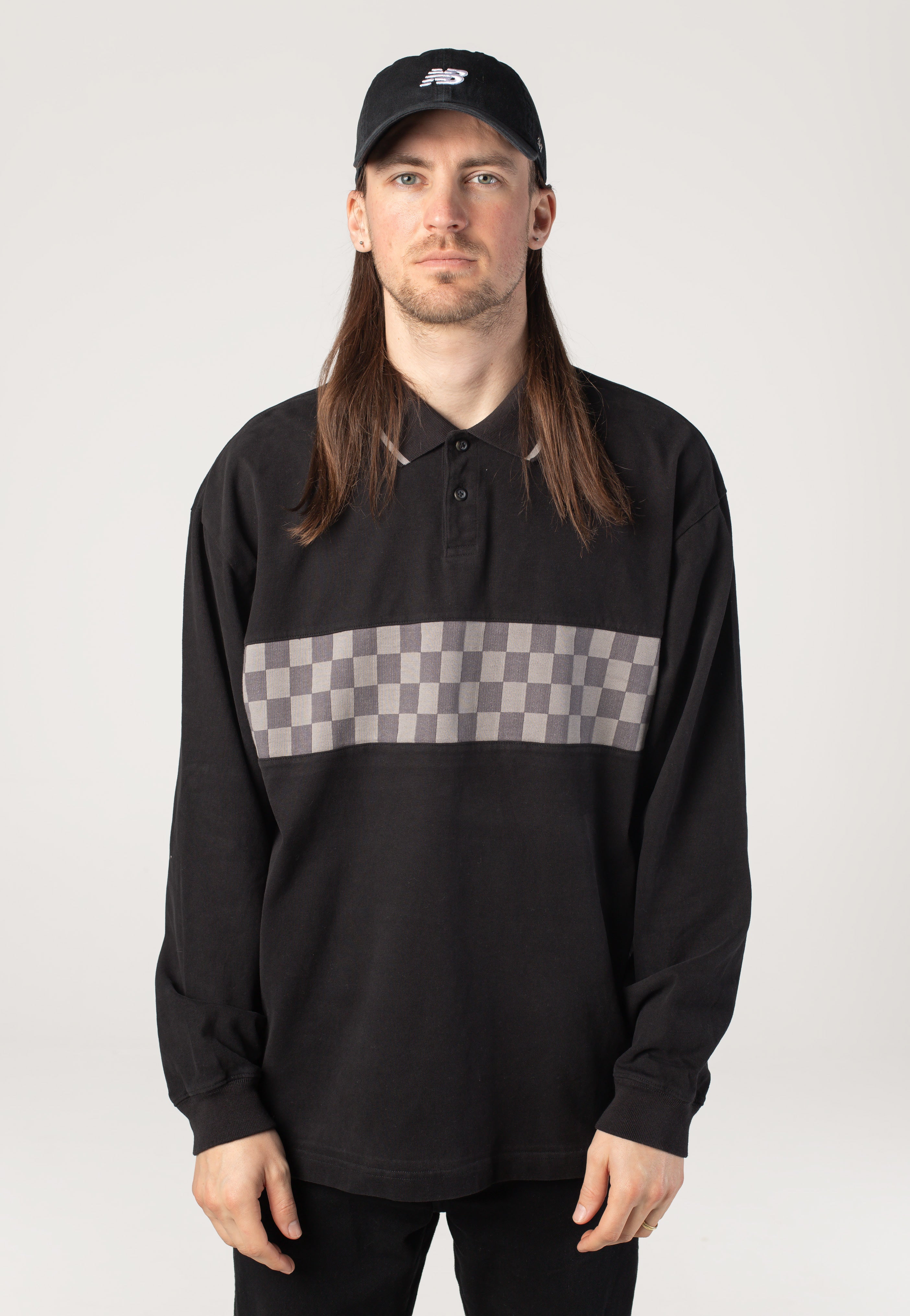 Vans - Medford Checkerboard Black - Longsleeve | Men-Image