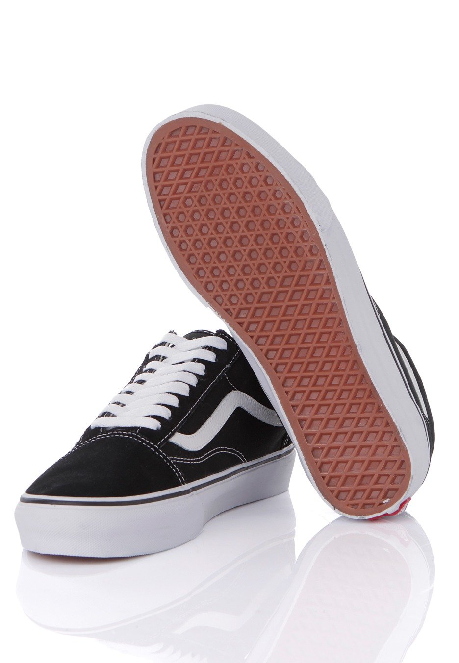 Vans Old Skool Black White Girl Schuhe Nuclear Blast