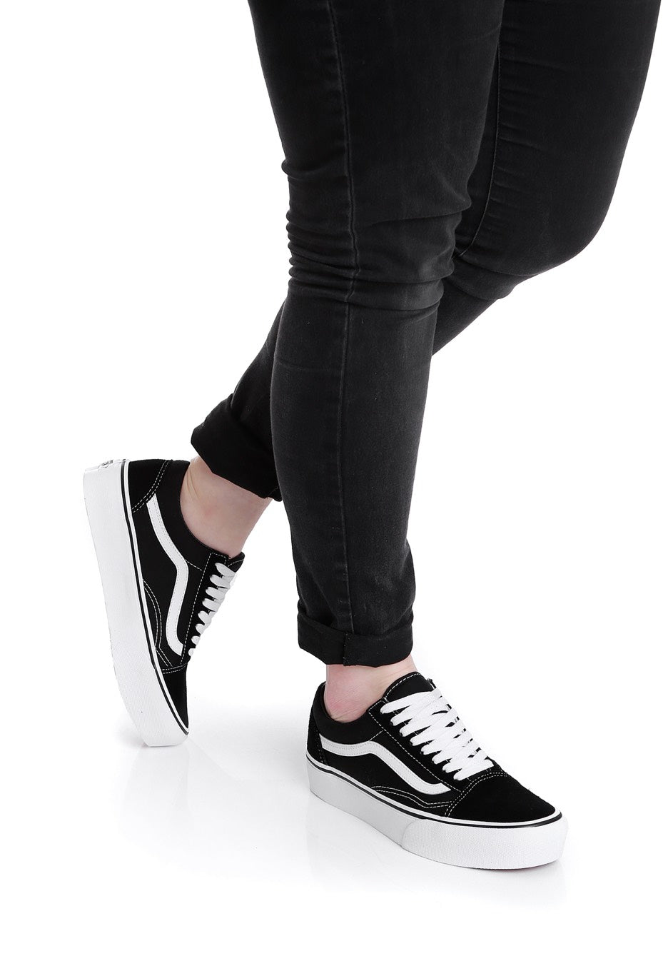 Vans - Old Skool Platform Black/White - Girl Shoes