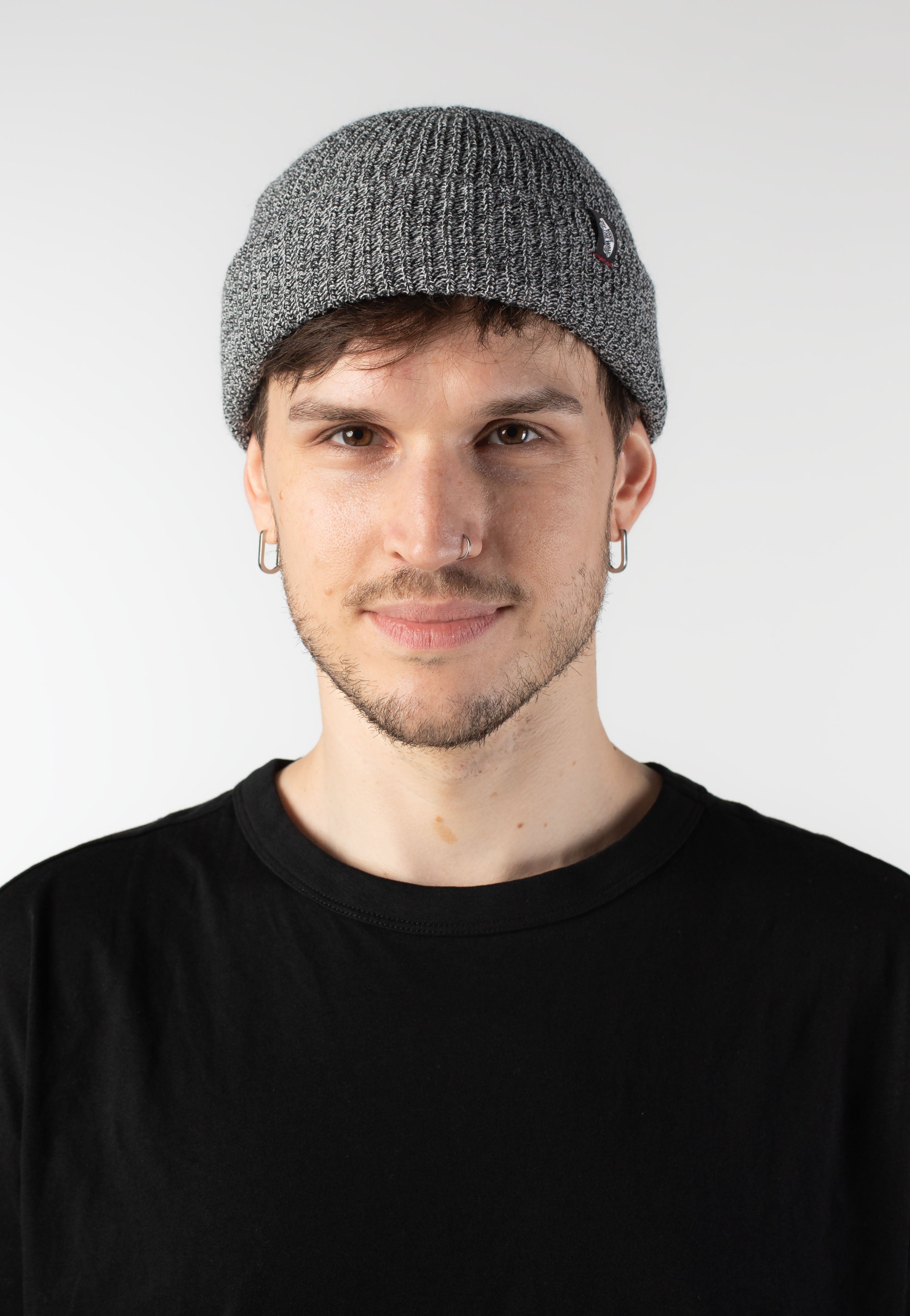 Vans - Original Shallow Cuff Black/Asphalt - Beanie | Neutral-Image