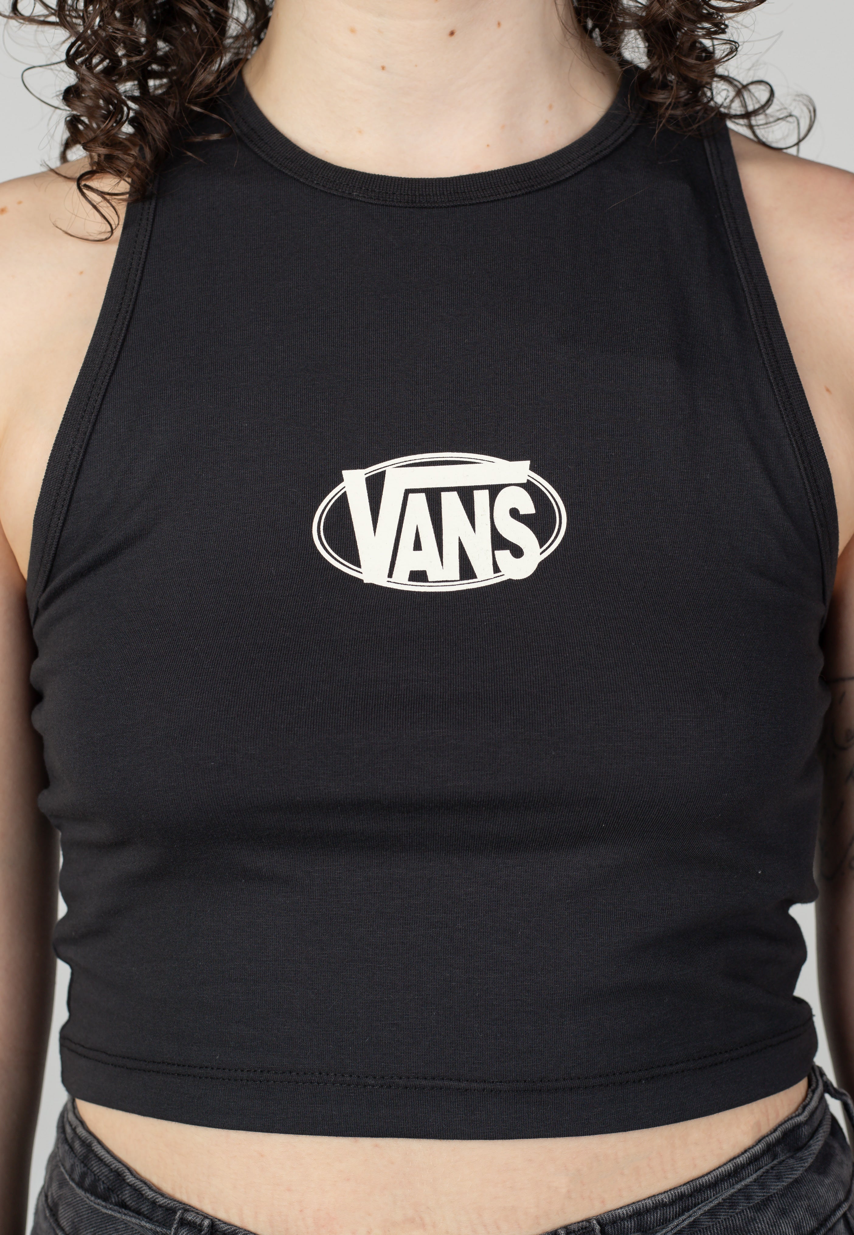 Vans - Oval Logo Black - Tank | Women-Image