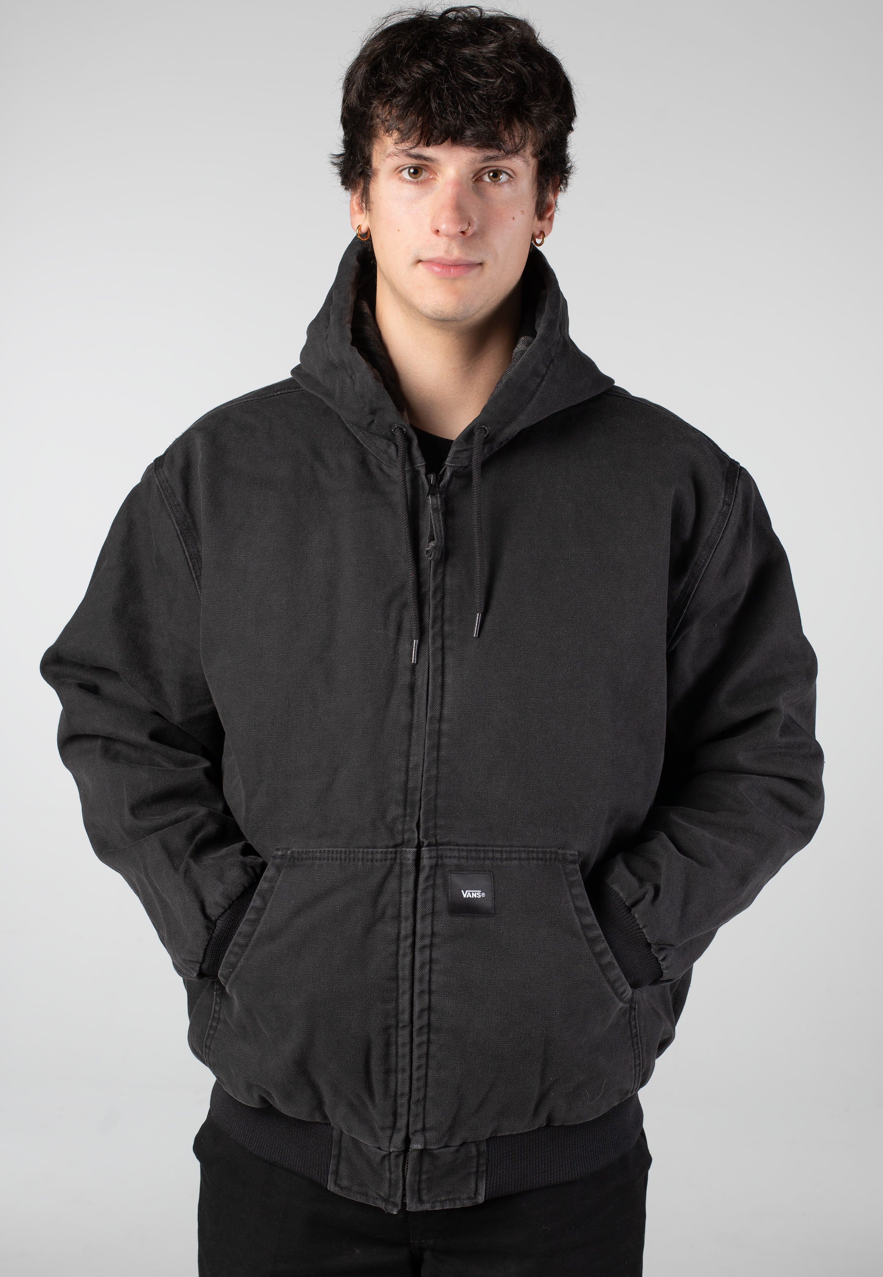 Vans - Workwear Canvas Full Zip Black - Jacket | Men-Image