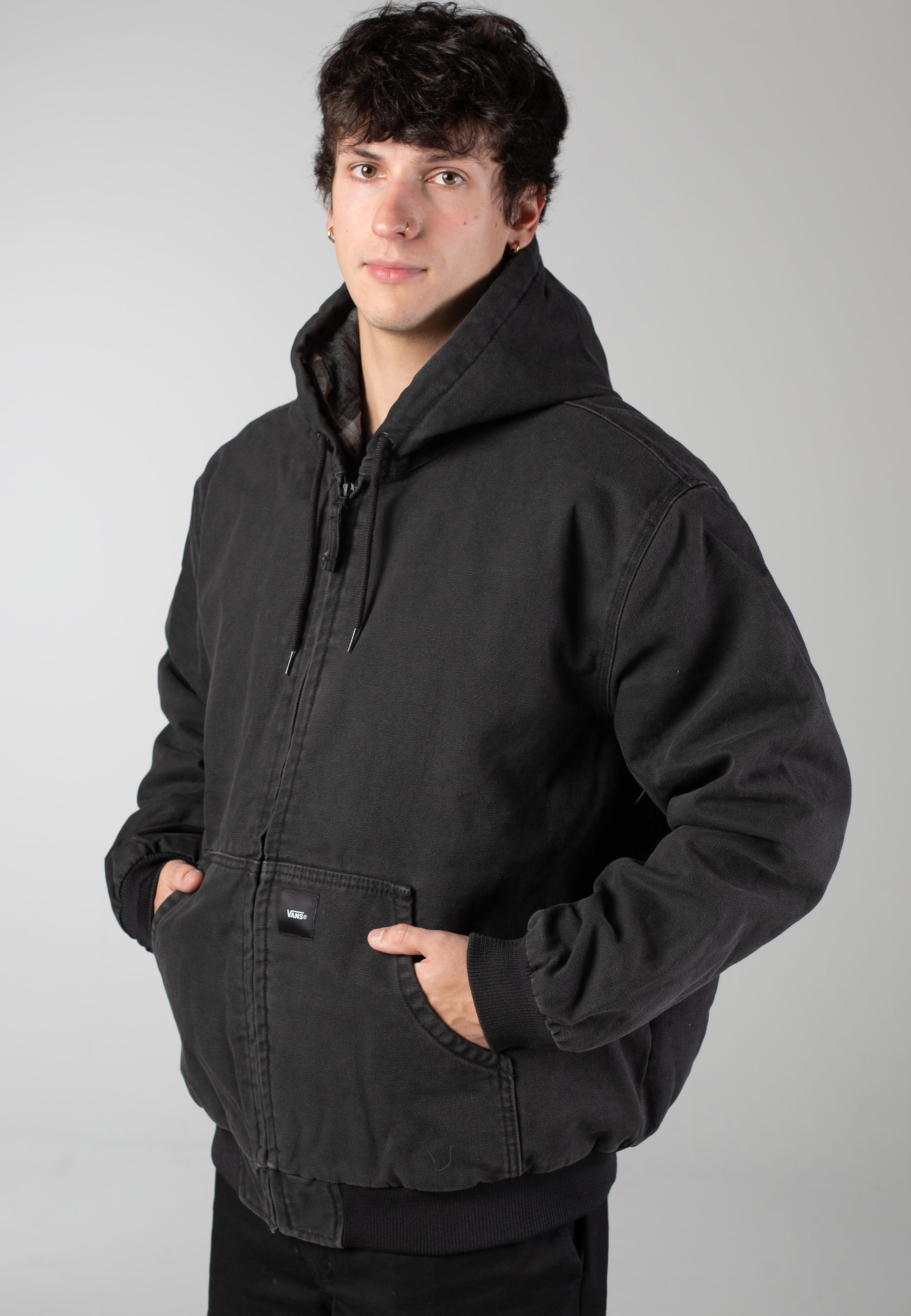Vans - Workwear Canvas Full Zip Black - Jacket | Men-Image