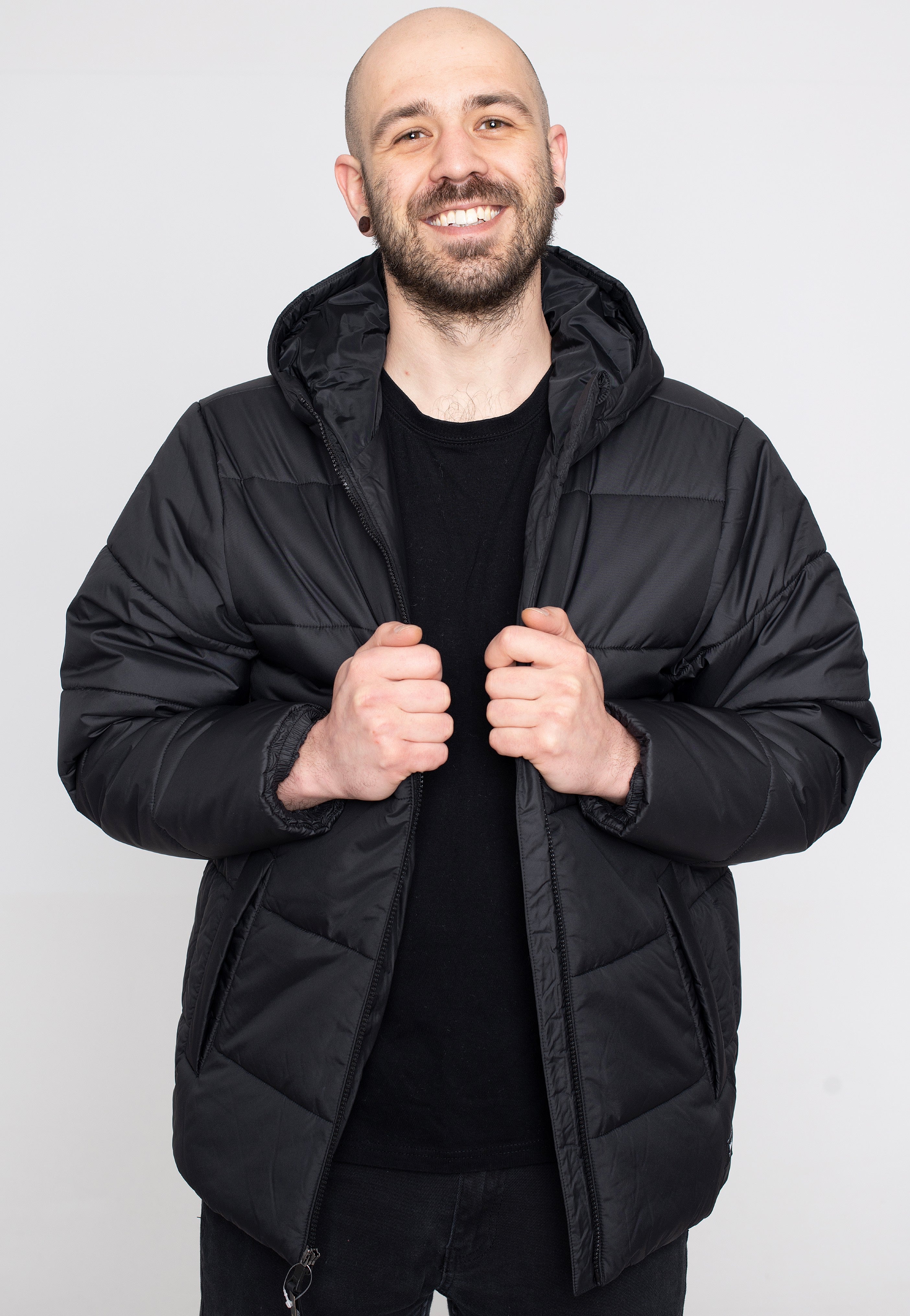 アウターその他 BADBLOOD BS Nylon Puffer MA1 Jacket Black BADBLOOD♥ BS Nylon Puffer MA-1 Jacket/追跡付 (BADBLOOD/MA-1