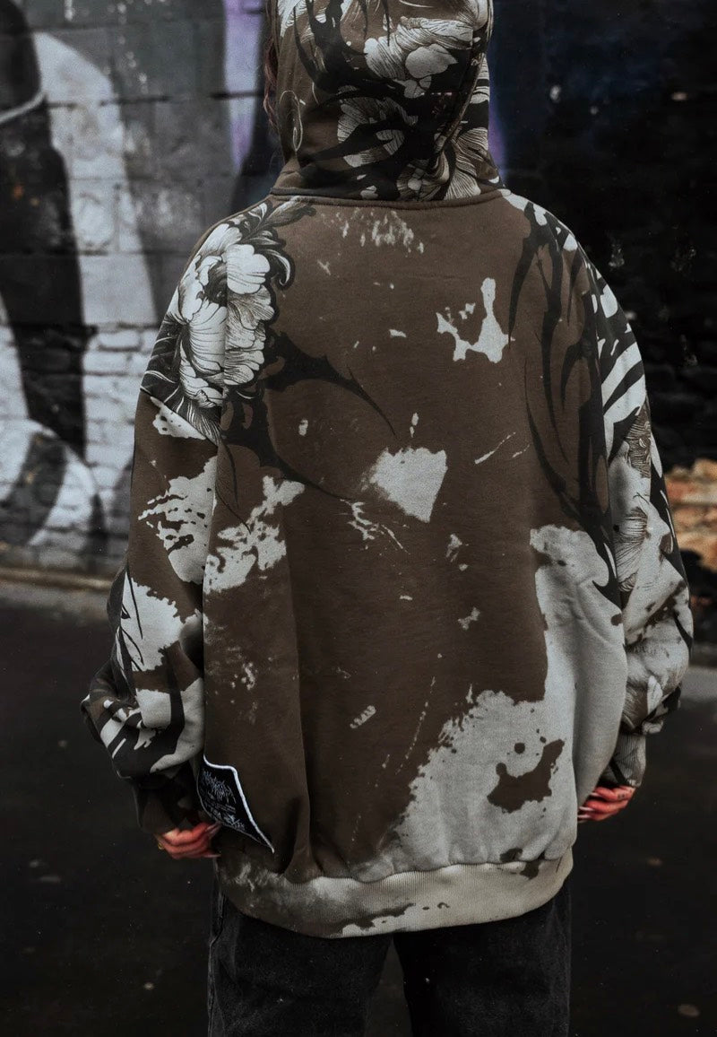 Stay Cold Apparel - Veins Of Velvet Heavy Oversized Grey - Hoodie