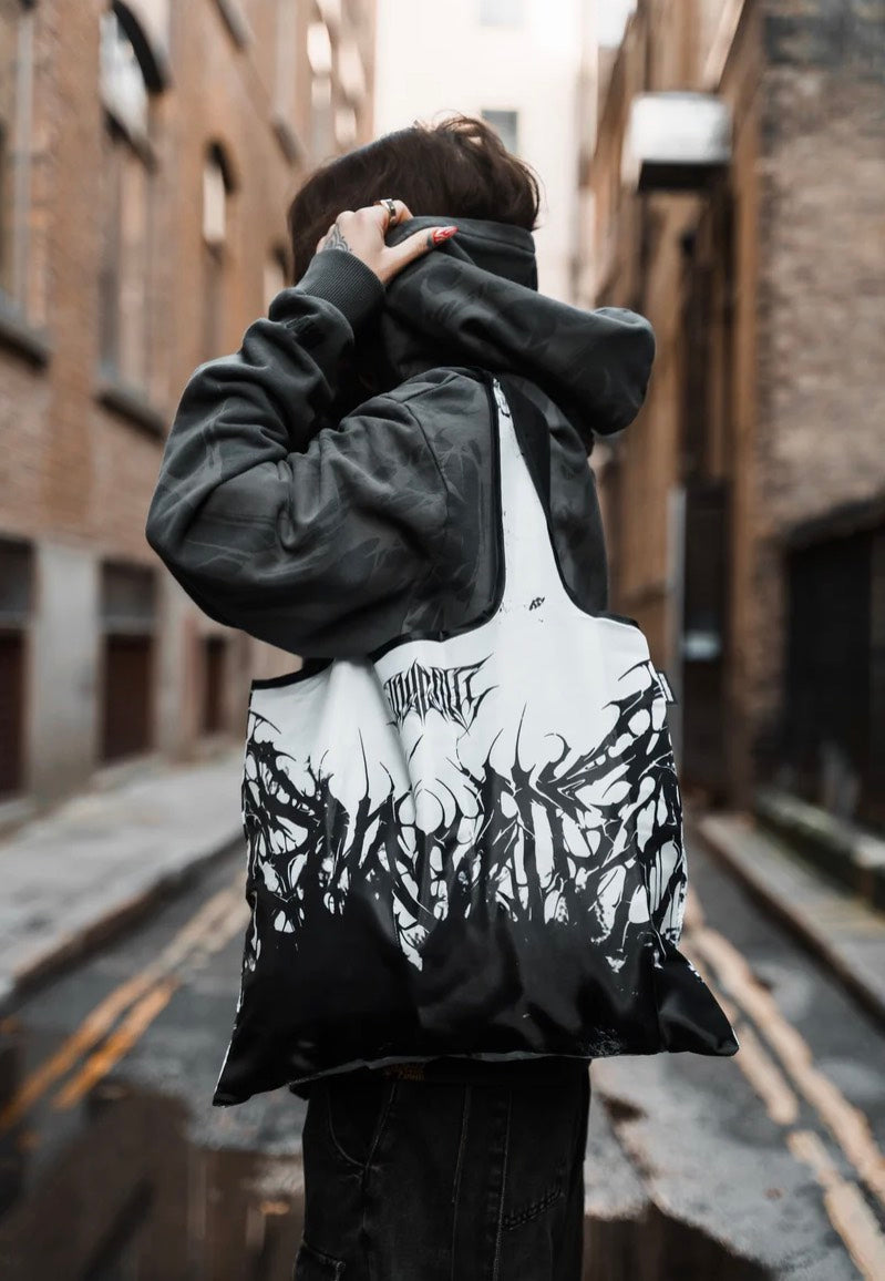 Stay Cold Apparel - Veins Turn To Dust Half-Half Black/White - Tote Bag | Neutral-Image