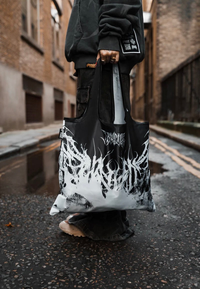 Stay Cold Apparel - Veins Turn To Dust Half-Half Black/White - Tote Bag | Neutral-Image