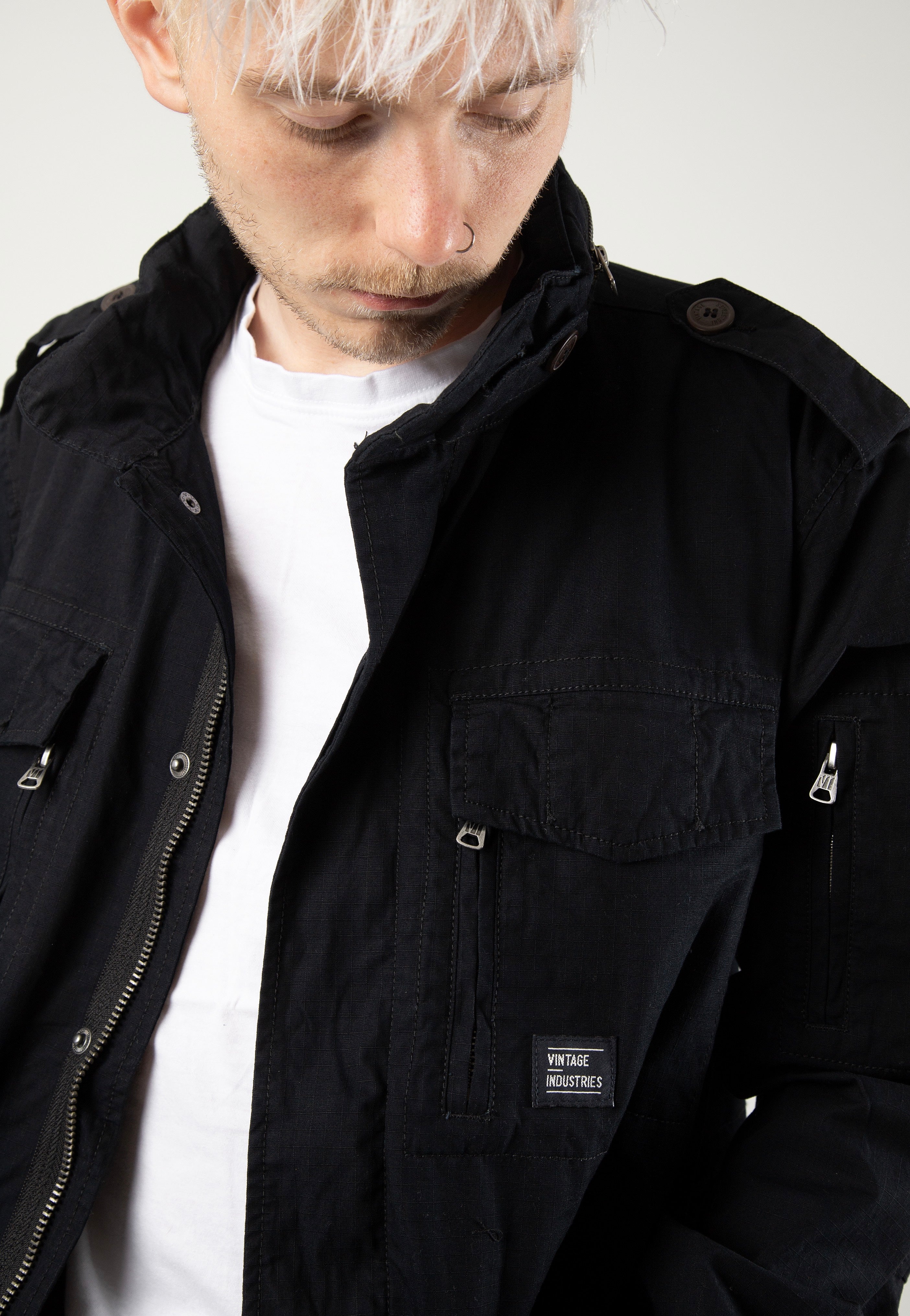 Vintage Industries - Cranford Black - Jacket | Men-Image