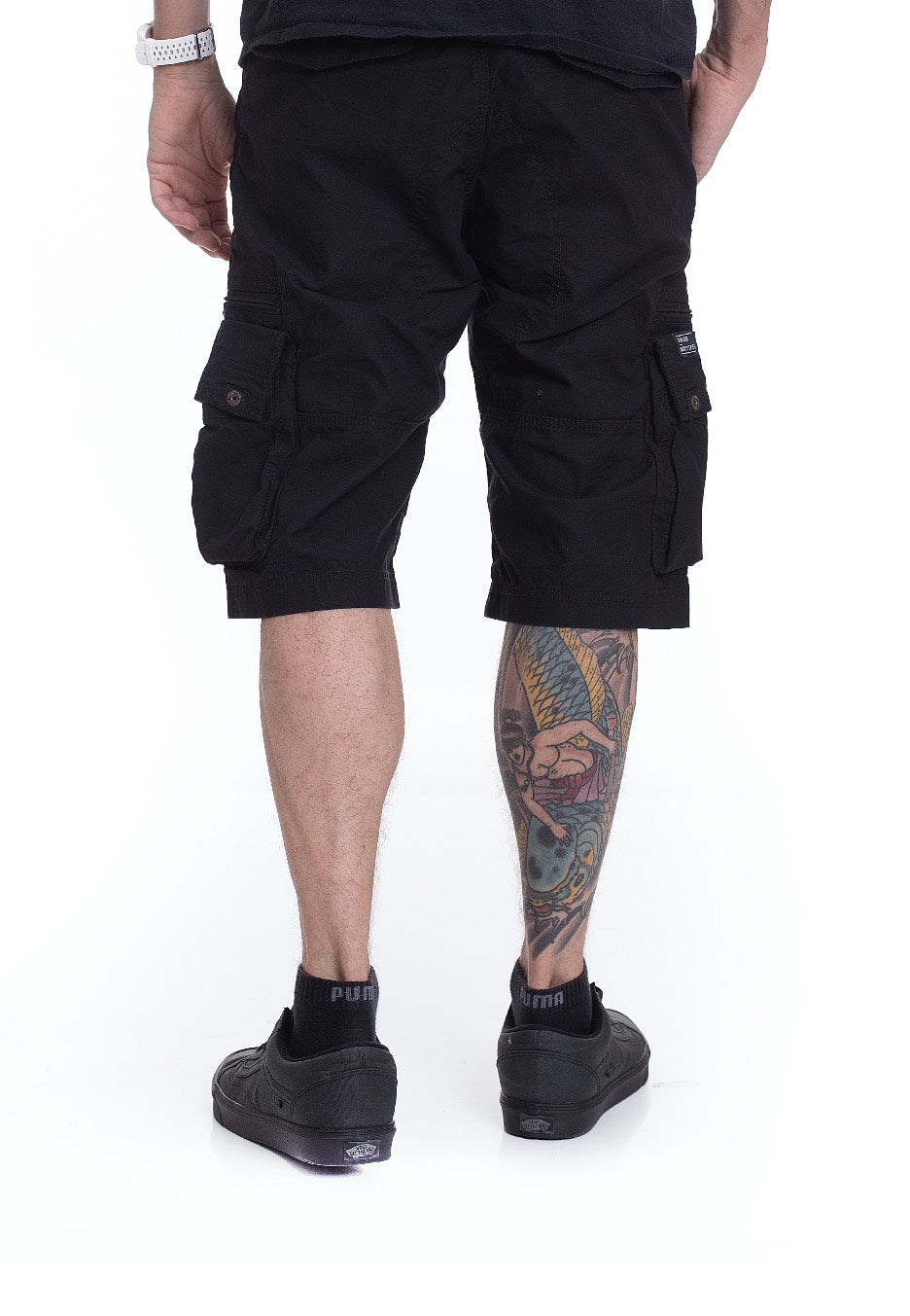 Vintage Industries - Gandor Black - Shorts