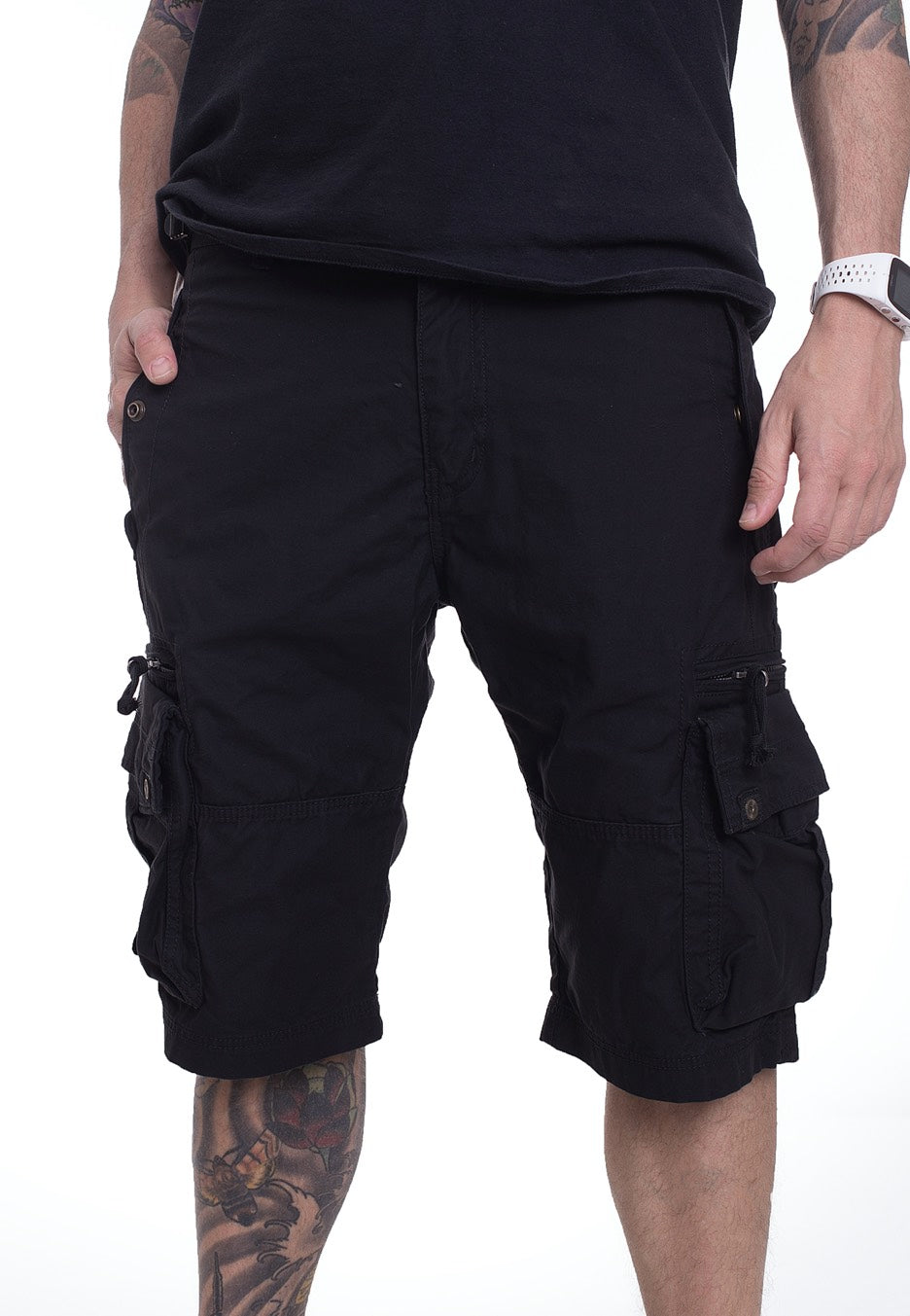 Vintage Industries - Gandor Black - Shorts