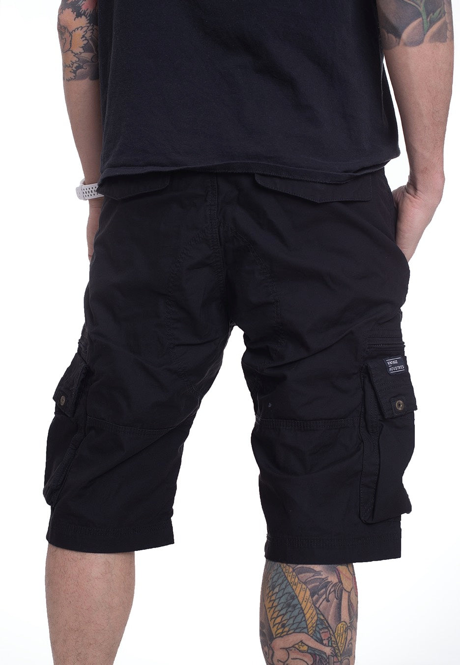 Vintage Industries - Gandor Black - Shorts