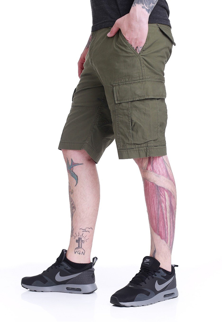 Vintage Industries - Kirby Olive - Shorts