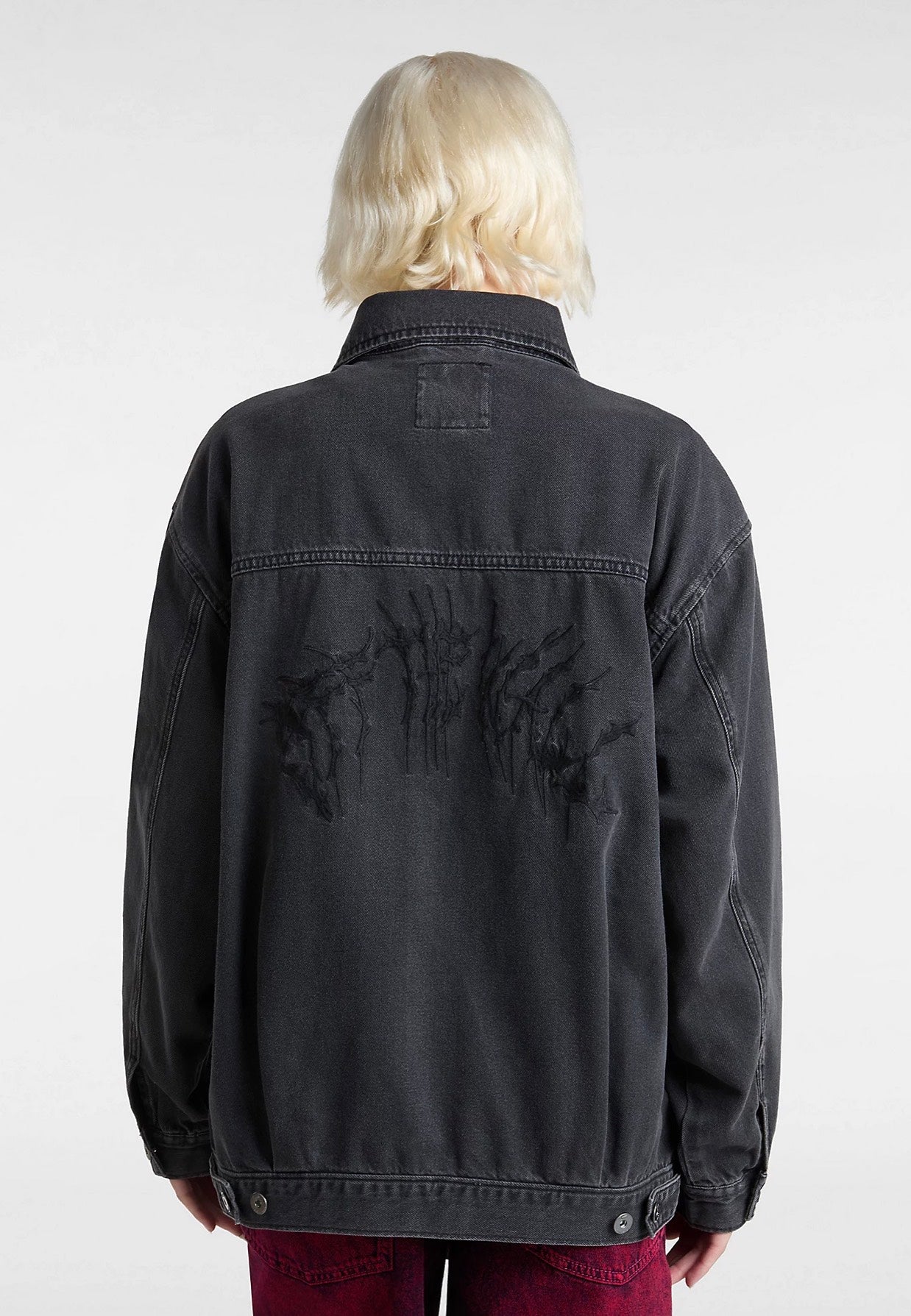 Vans - Pitstop Denim Metal Station Washed Black - Jeans Jacket | Women-Image