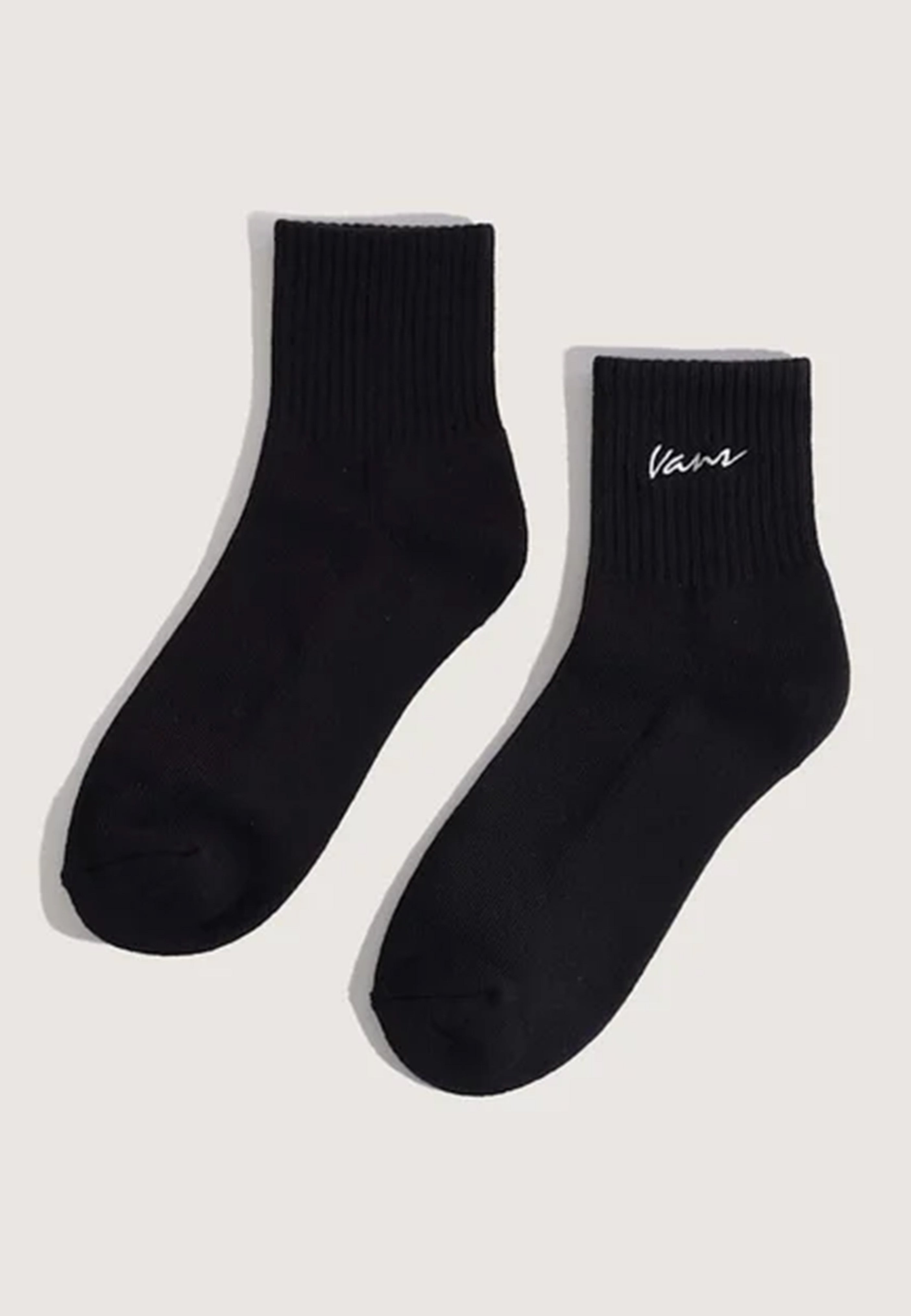 Vans - Classic Script Half Crew Black - Socks | Neutral-Image