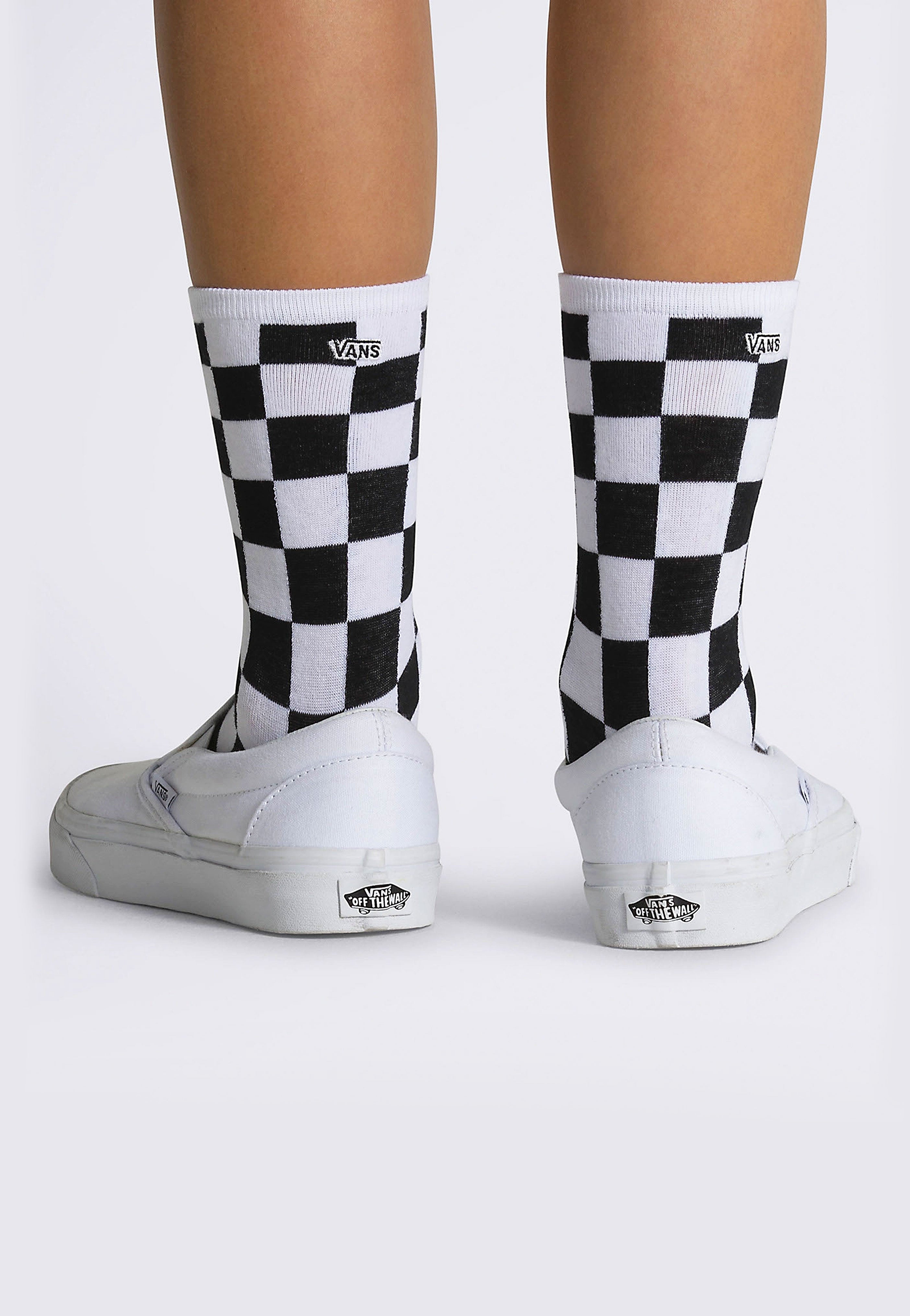 Vans - Ticker 6.5-10 Rox Ditsy Black Checkerboard - Socks