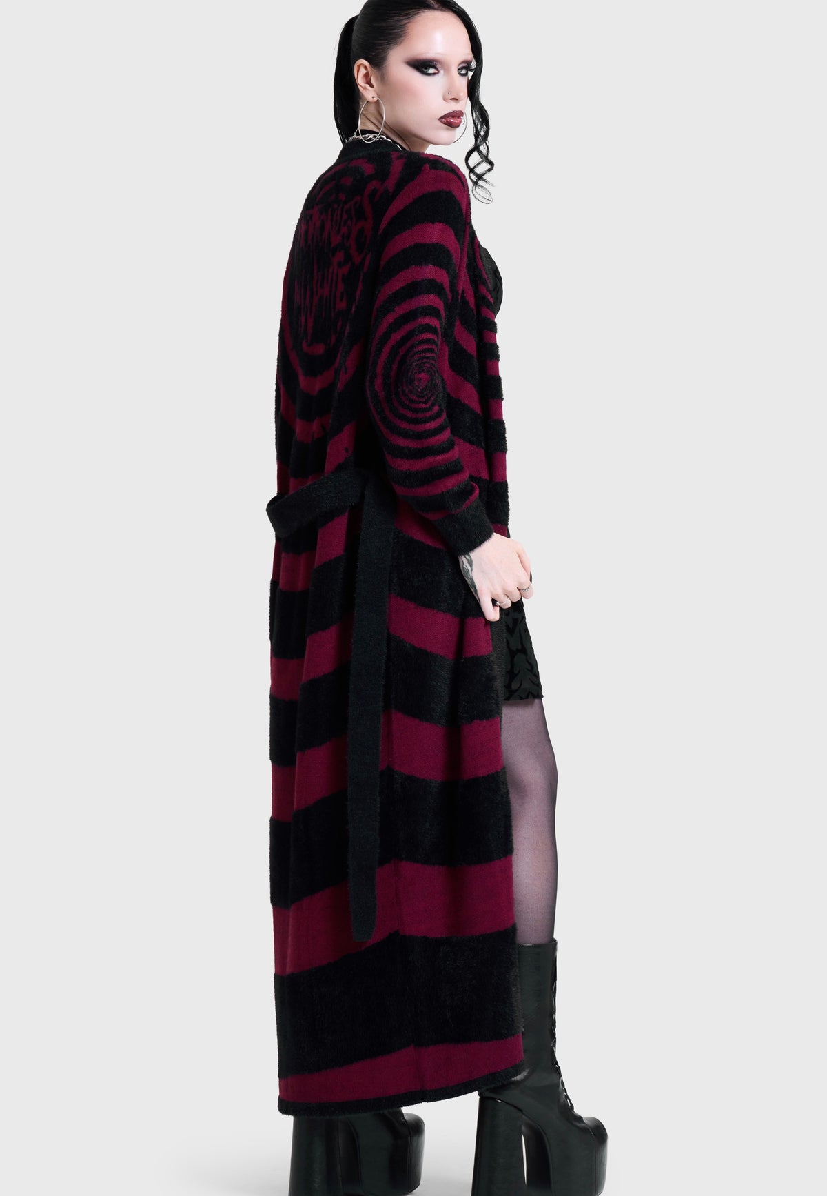 Killstar x Motionless in White Voices Spiral Knit Multi Cardigan