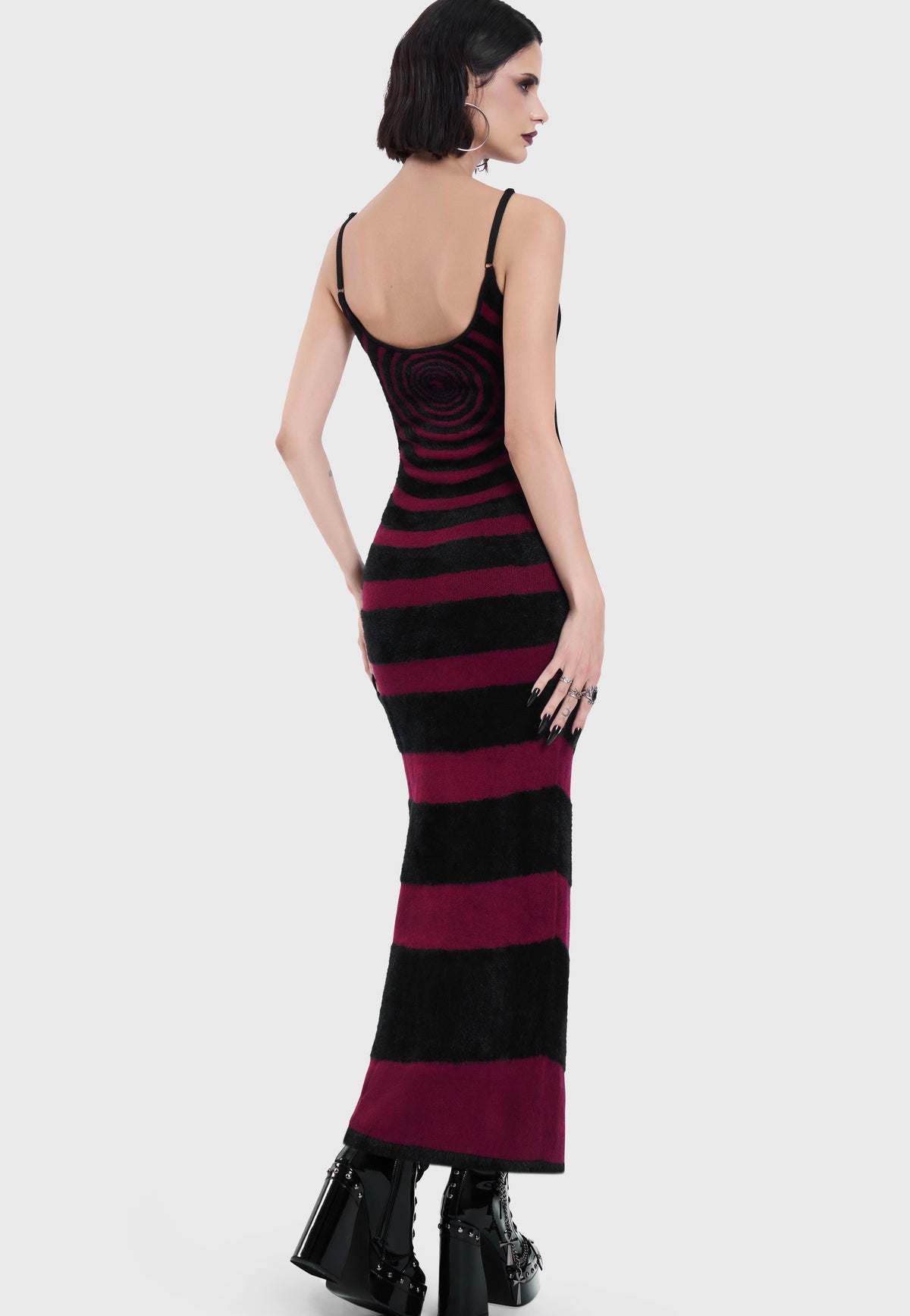 Killstar x Motionless in White Voices Spiral Knit Multi Kleid